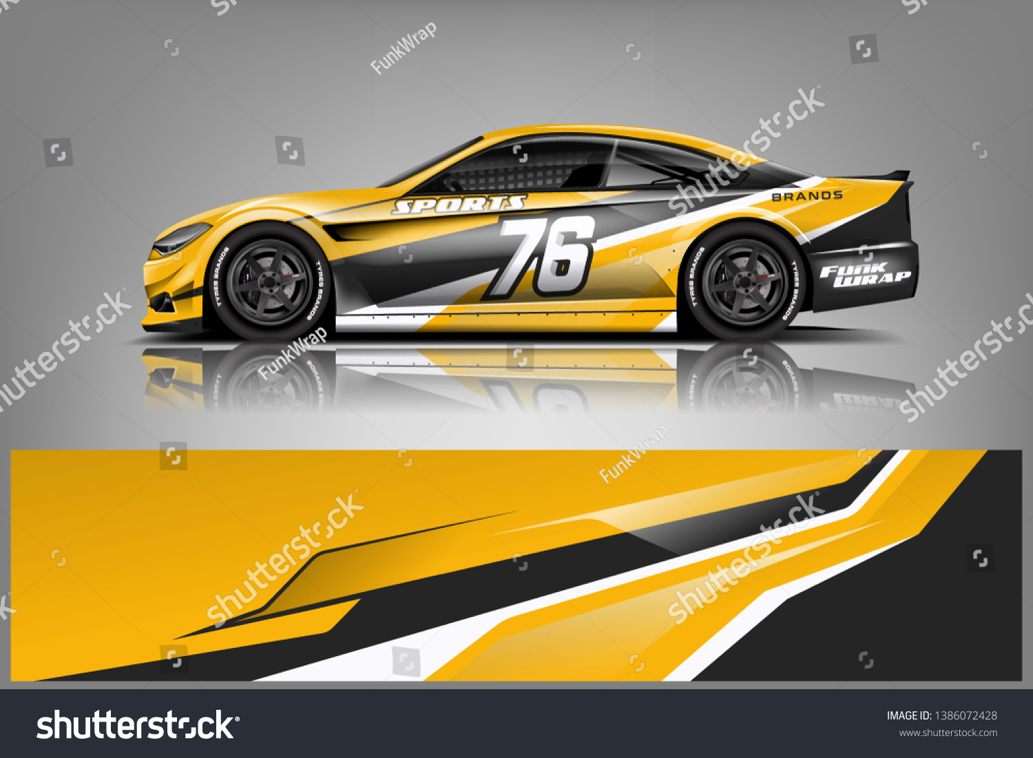 Rally car wrap vector designs. abstract livery for vehicle vinyl branding background dekal