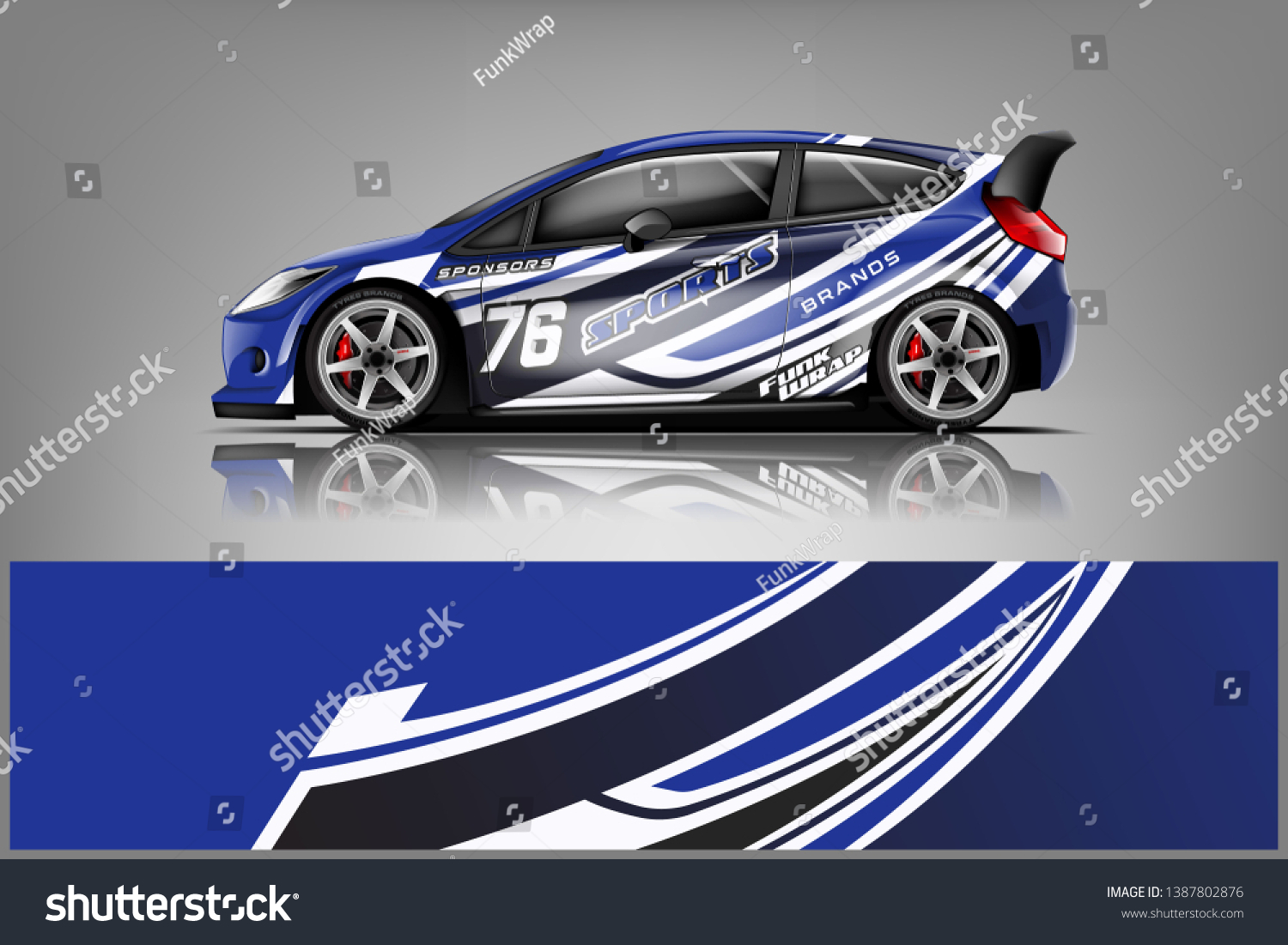 Rally car wrap vector designs. abstract livery for vehicle vinyl branding background dekal