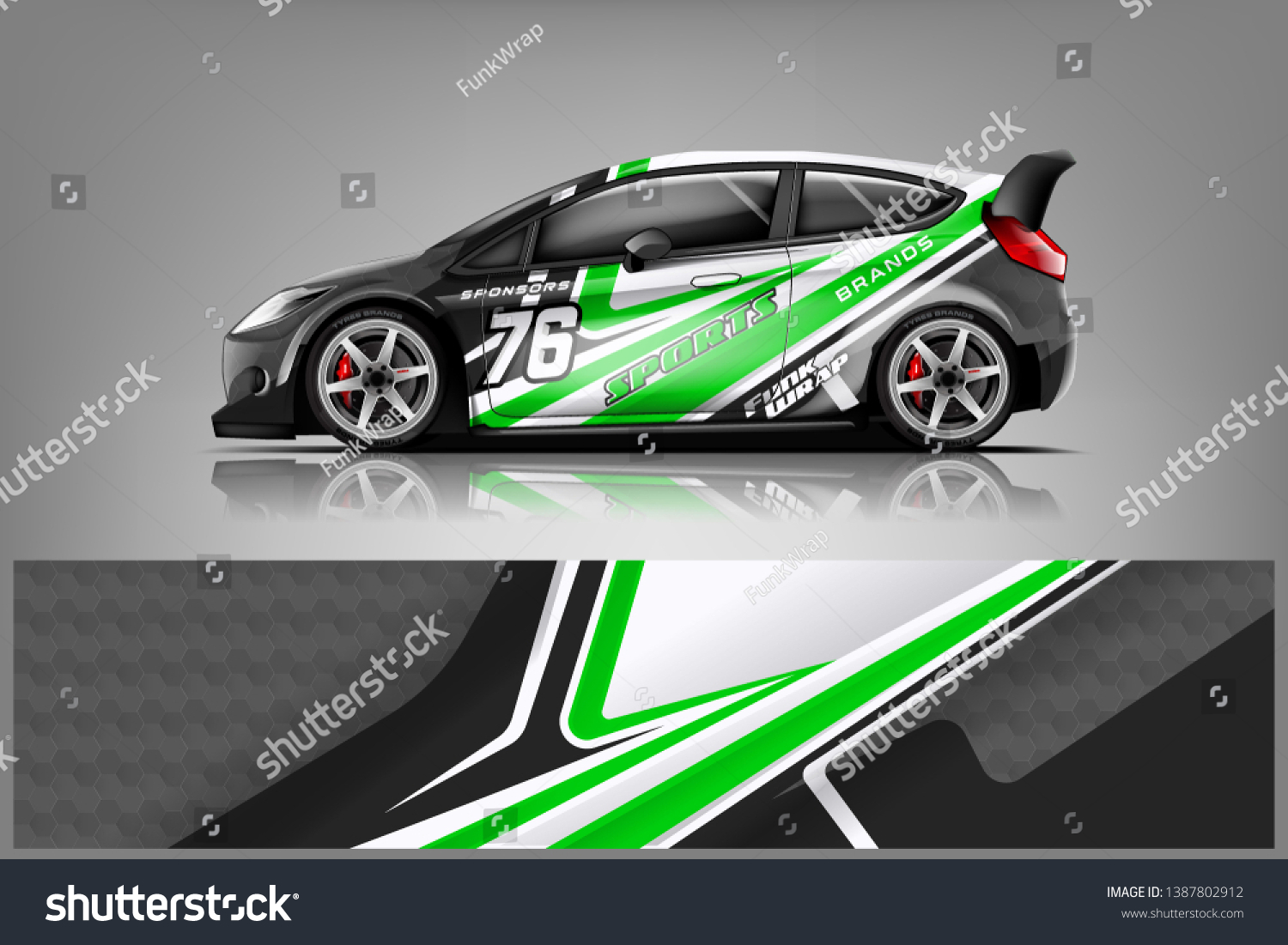 Rally car wrap vector designs. abstract livery for vehicle vinyl branding background dekal