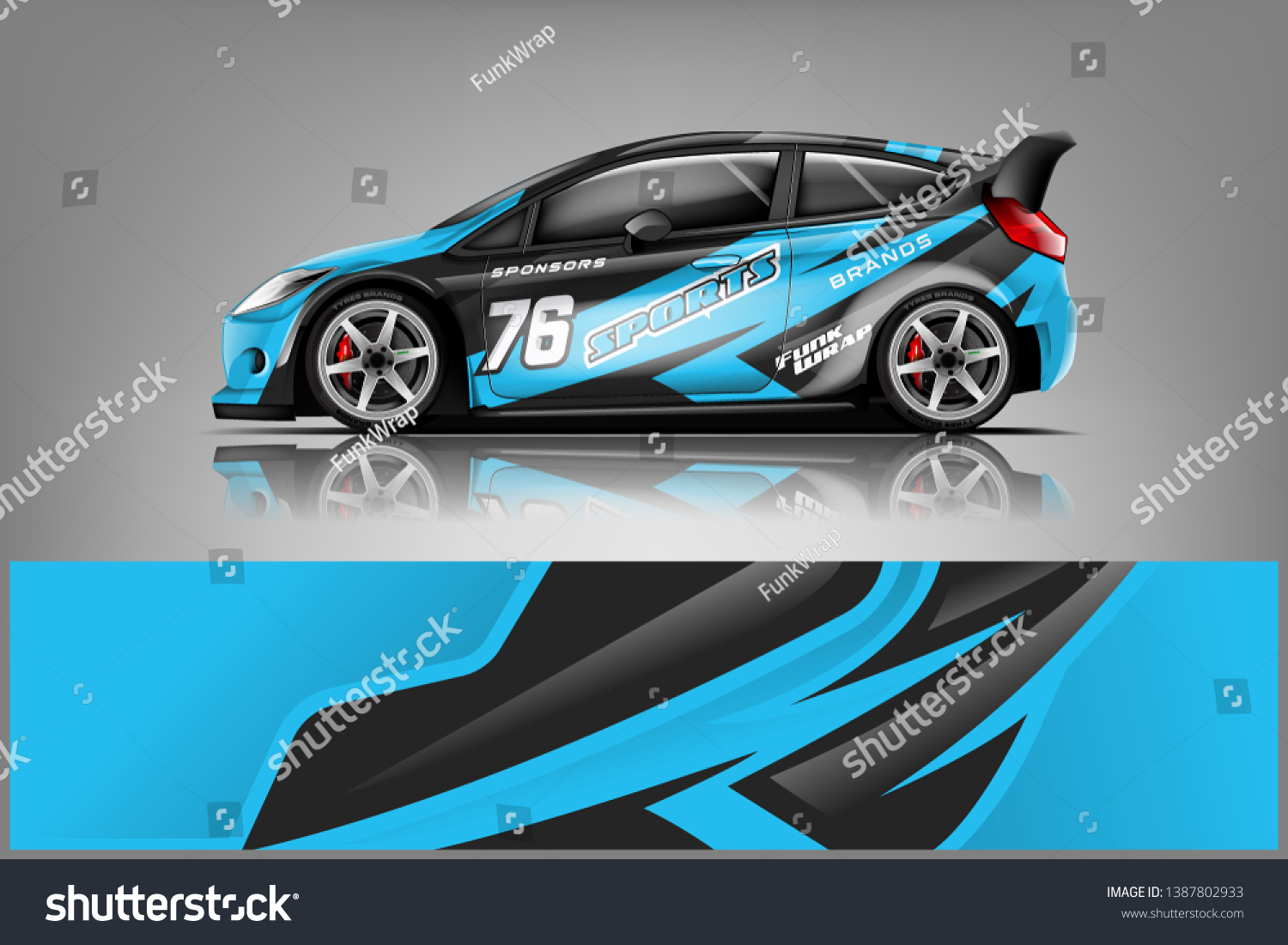 Rally car wrap vector designs. abstract livery for vehicle vinyl branding background dekal