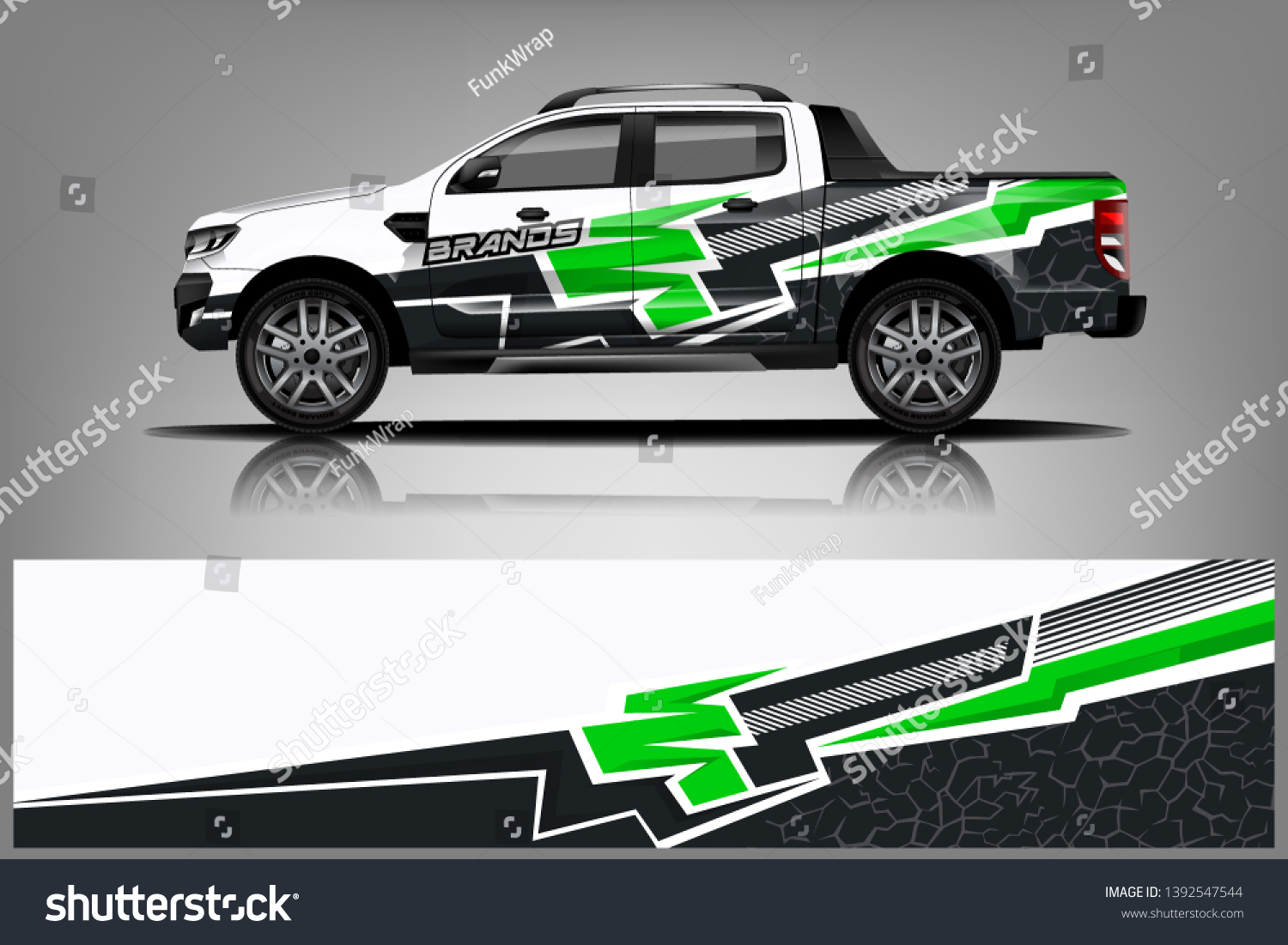 truck and car decal design vector kit. abstract background graphics for vehicle advertisement and vinyl wrap dekal