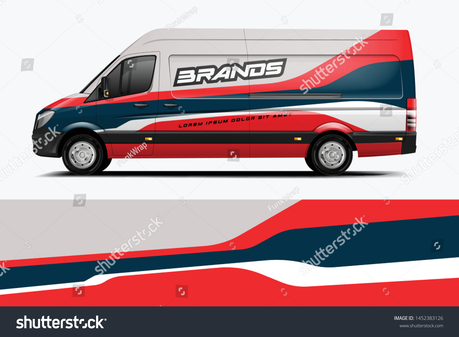 Van Wrap Livery design. Ready print wrap design for Van.
