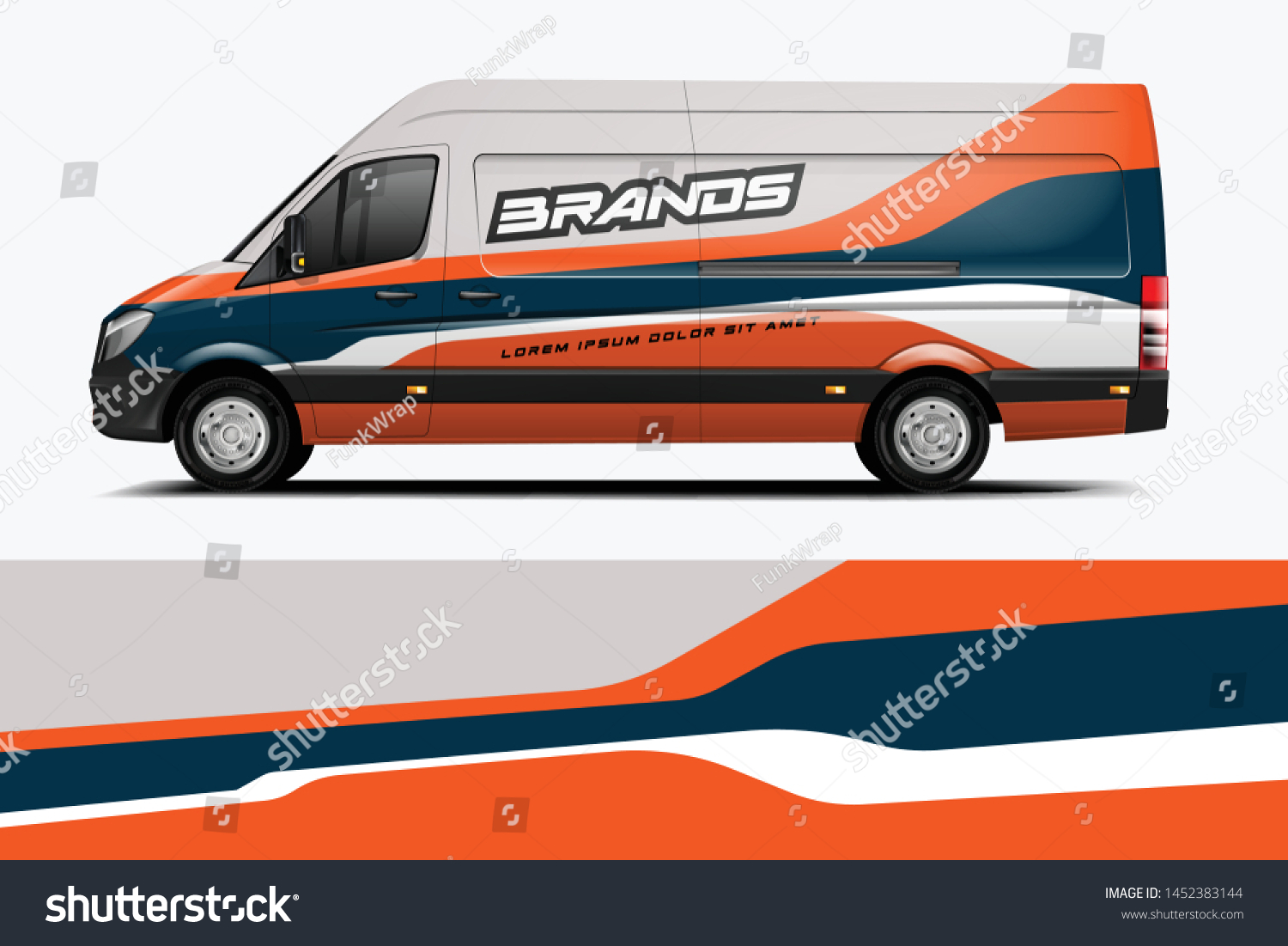 Van Wrap Livery design. Ready print wrap design for Van.