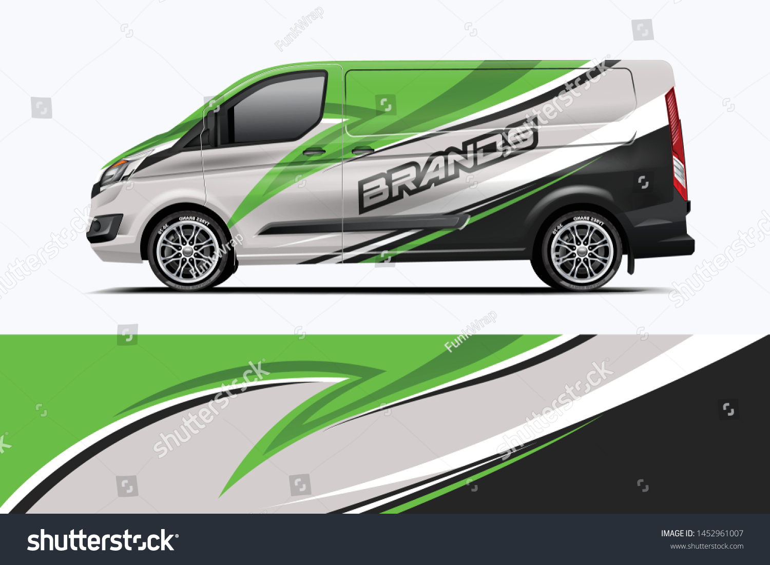 Van wrap design. Wrap, sticker and decal design for company. Vector format - eps 10 Vector dekal