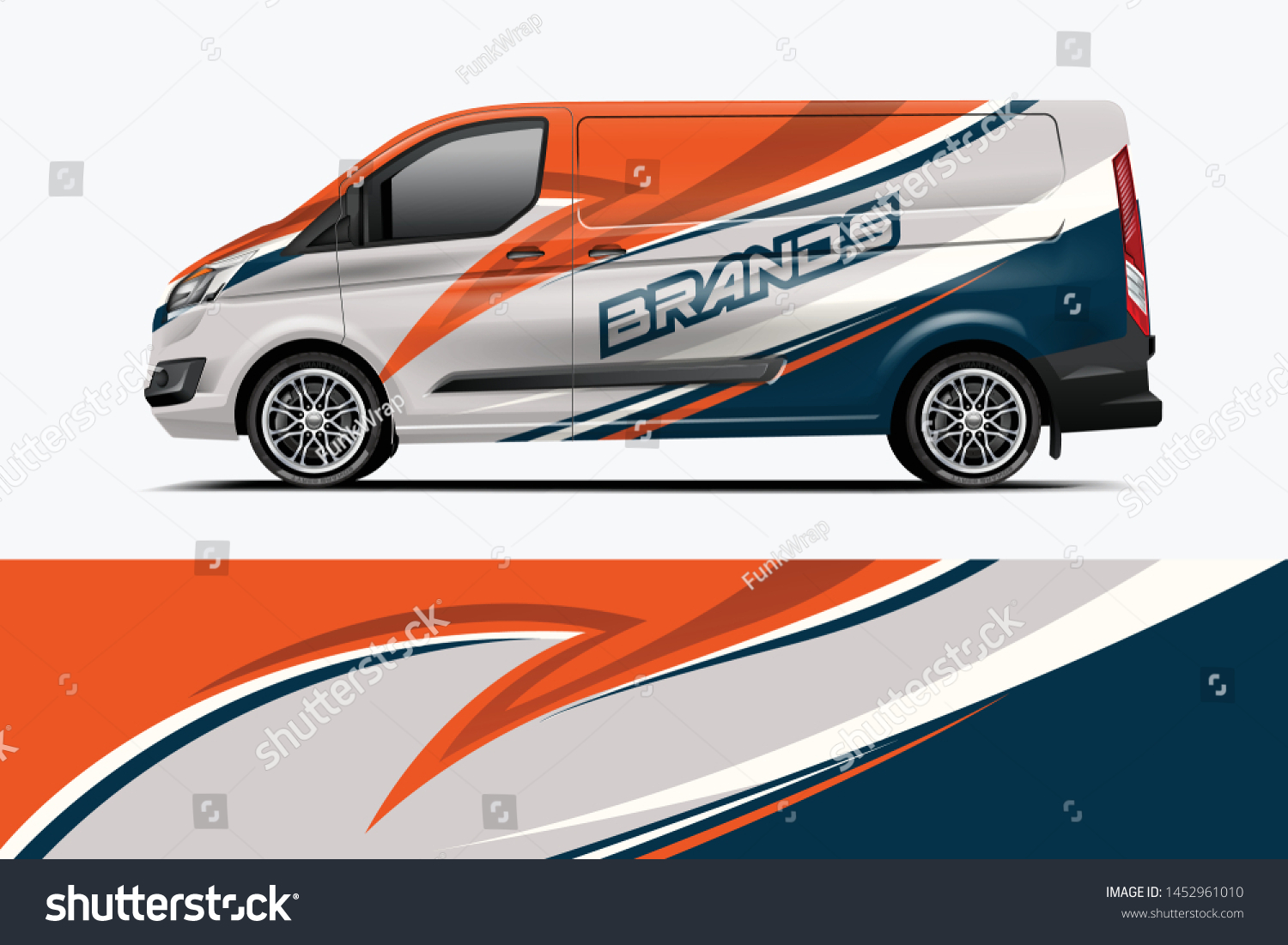 Van wrap design. Wrap, sticker and decal design for company. Vector format - eps 10 Vector dekal