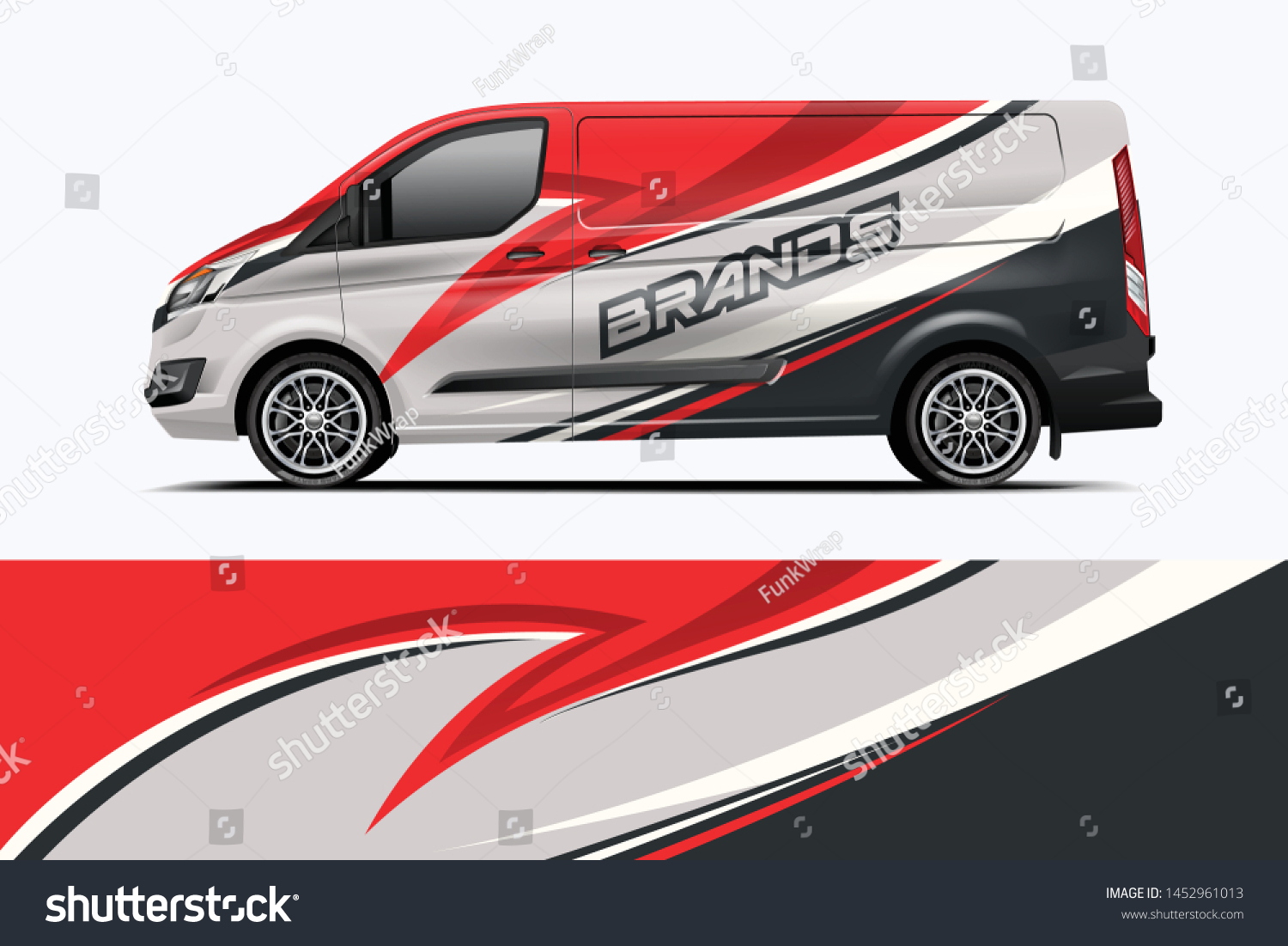 Van wrap design. Wrap, sticker and decal design for company. Vector format - eps 10 Vector dekal
