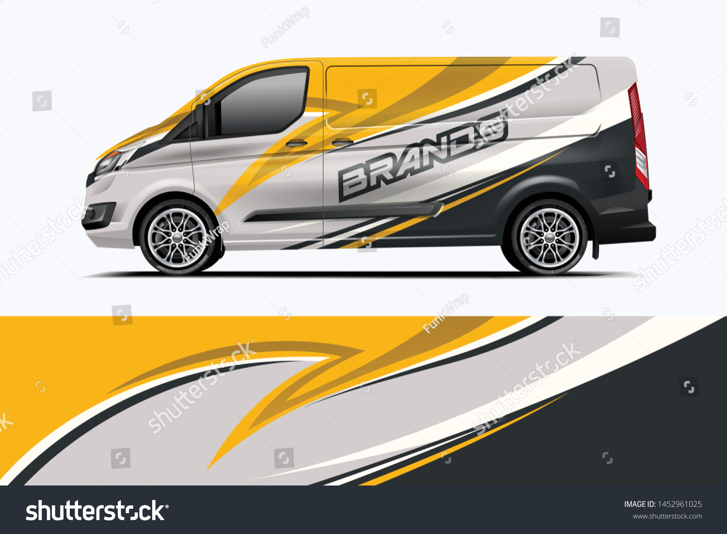 Van wrap design. Wrap, sticker and decal design for company. Vector format - eps 10 Vector
dekal