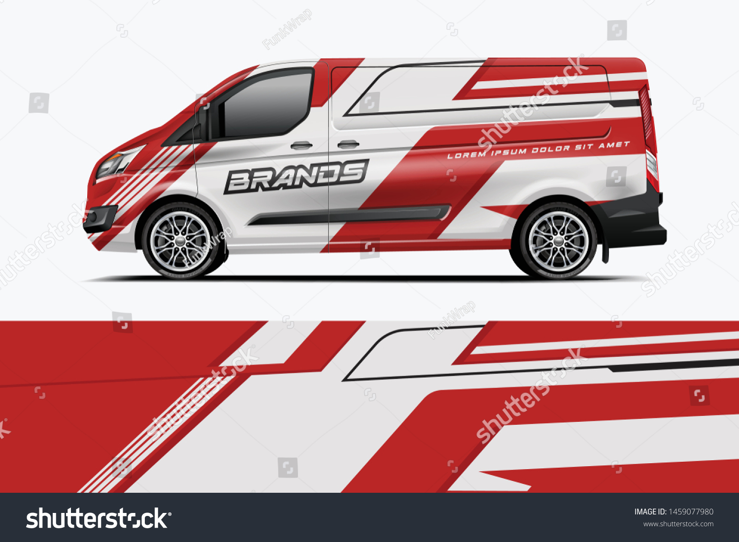 Van wrap design. Wrap, sticker and decal design for company. Vector format - eps 10 Vector dekal