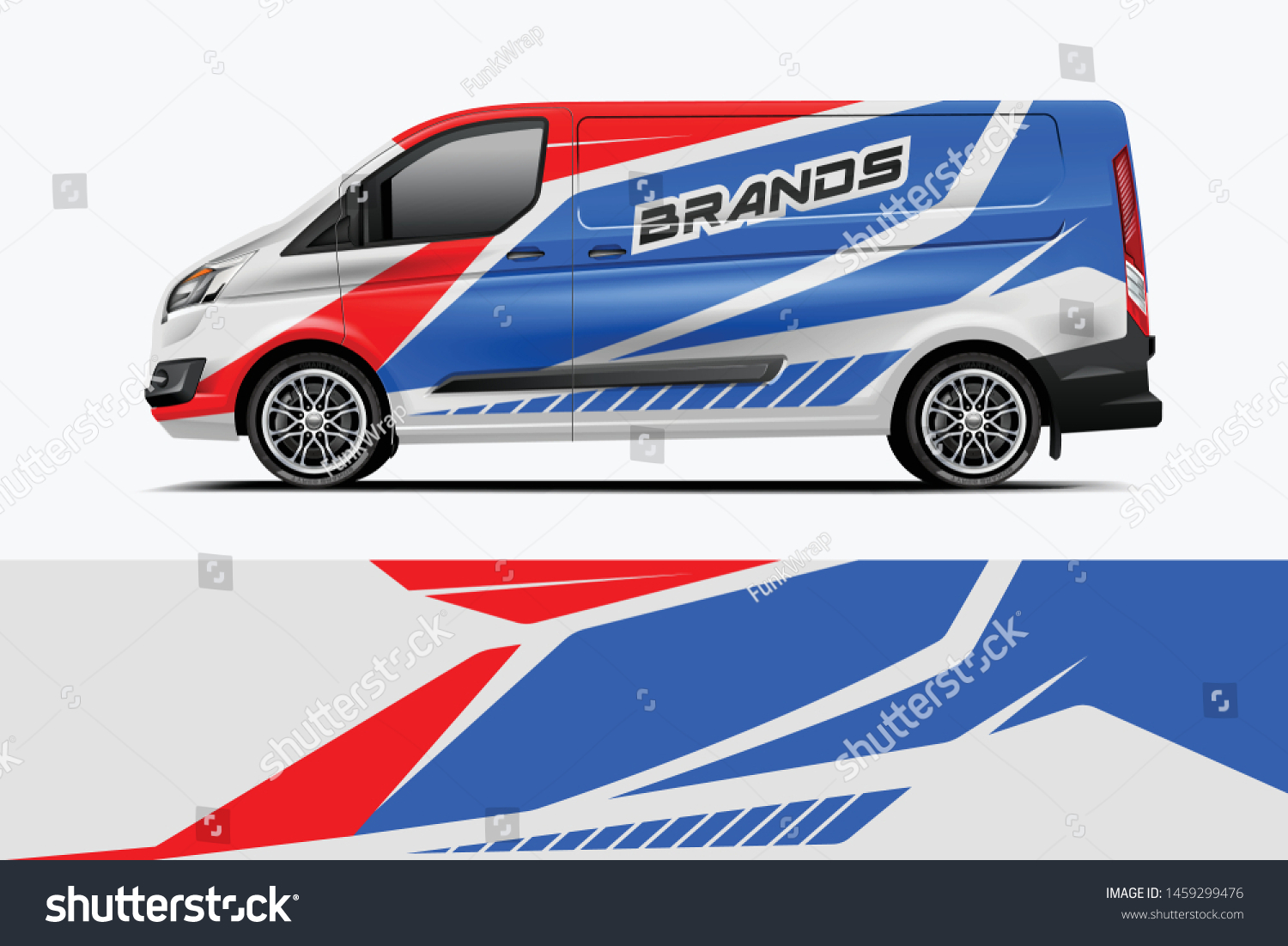 Van wrap design. Wrap, sticker and decal design for company. Vector format - eps 10 Vector dekal