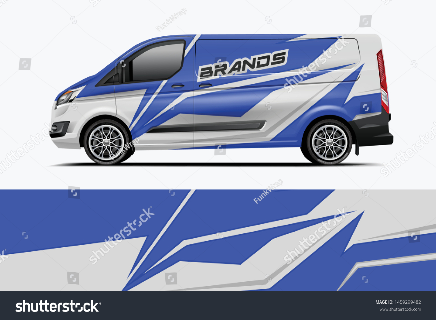 Van wrap design. Wrap, sticker and decal design for company. Vector format - eps 10 Vector dekal