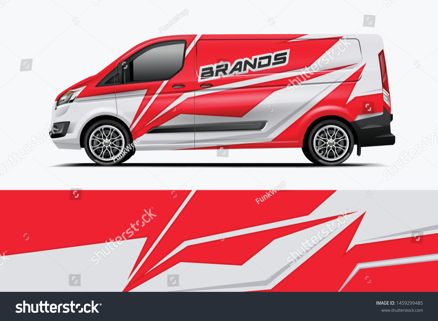 Van wrap design. Wrap, sticker and decal design for company. Vector format - eps 10 Vector dekal