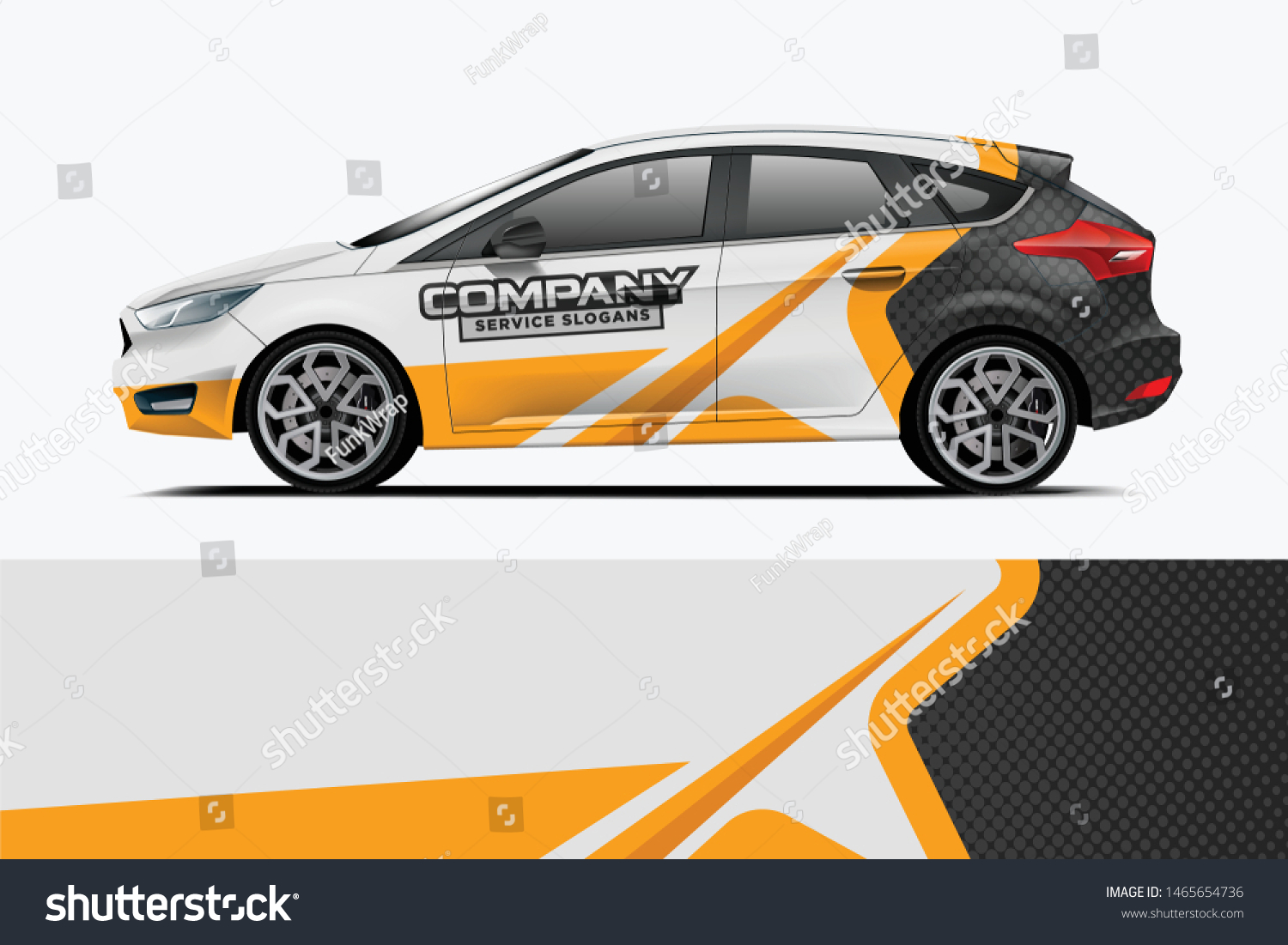 Company branding Car decal wrap design vector. Graphic abstract stripe racing background kit designs company car dekal