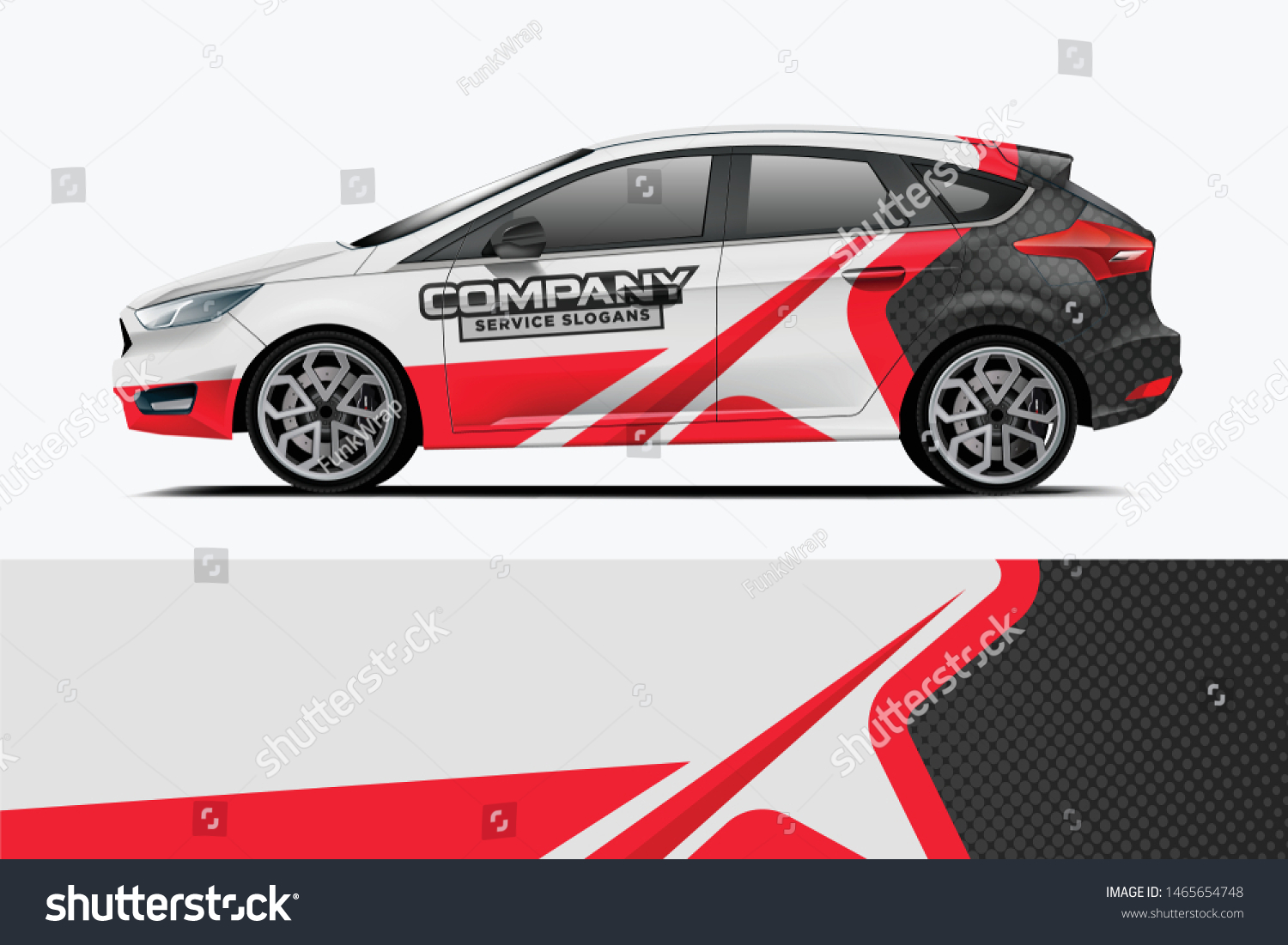 Company branding Car decal wrap design vector. Graphic abstract stripe racing background kit designs company car dekal