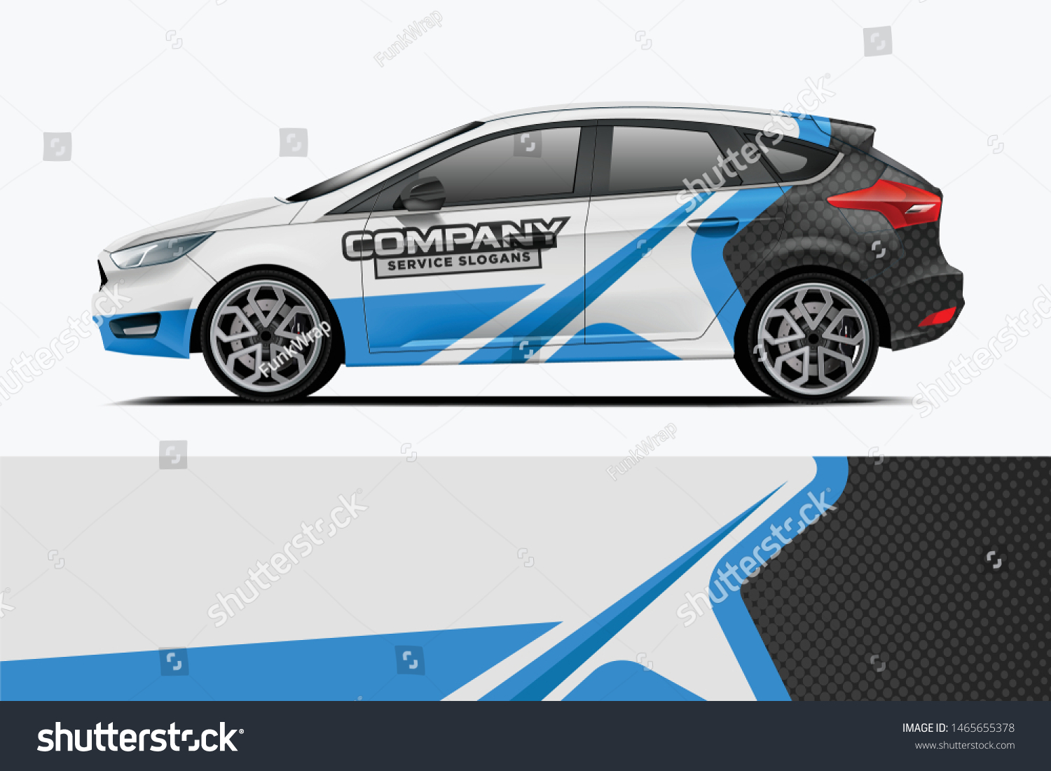 Company branding Car decal wrap design vector. Graphic abstract stripe racing background kit designs company car dekal