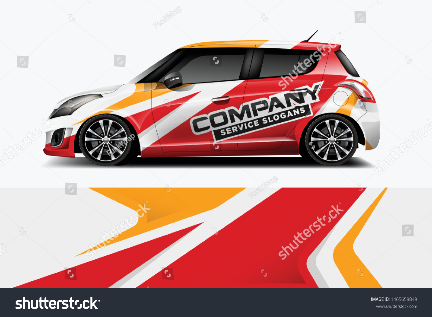 Car wrap graphic racing abstract strip and background for car wrap and vinyl sticker dekal