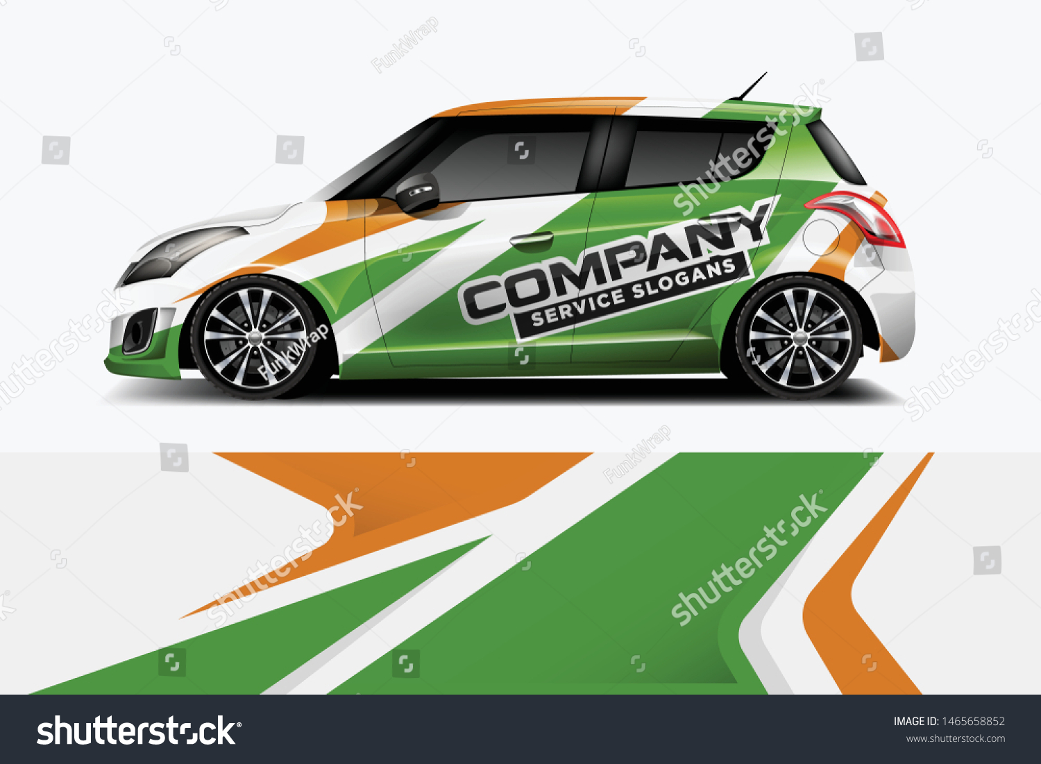 Car wrap graphic racing abstract strip and background for car wrap and vinyl sticker dekal
