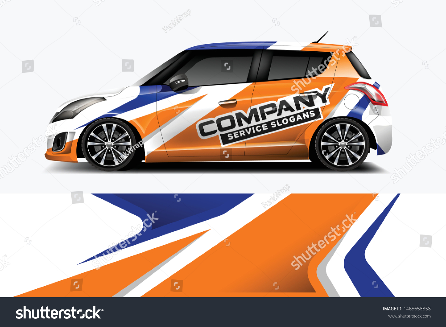 Car wrap graphic racing abstract strip and background for car wrap and vinyl sticker dekal