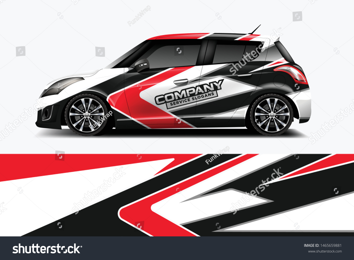 Car wrap graphic racing abstract strip and background for car wrap and vinyl sticker dekal