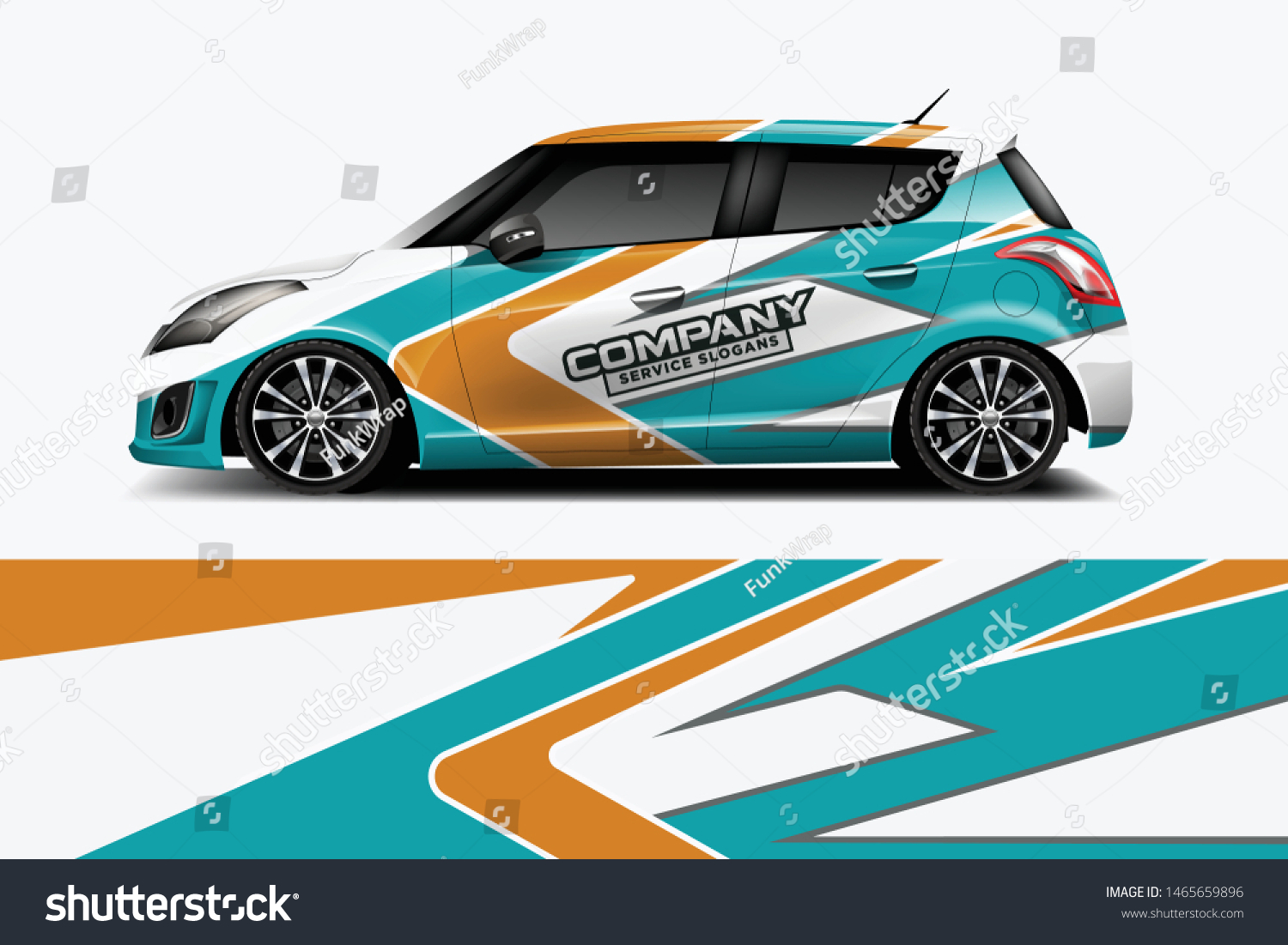 Car wrap graphic racing abstract strip and background for car wrap and vinyl sticker dekal