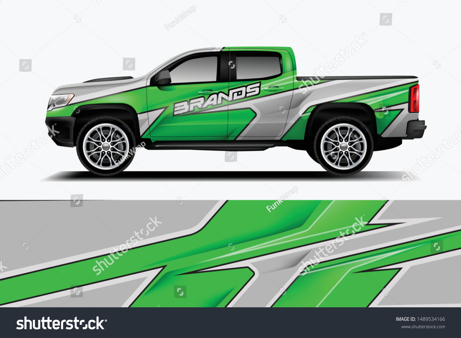 truck and car decal design vector kit. abstract background graphics for vehicle advertisement and vinyl wrap dekal