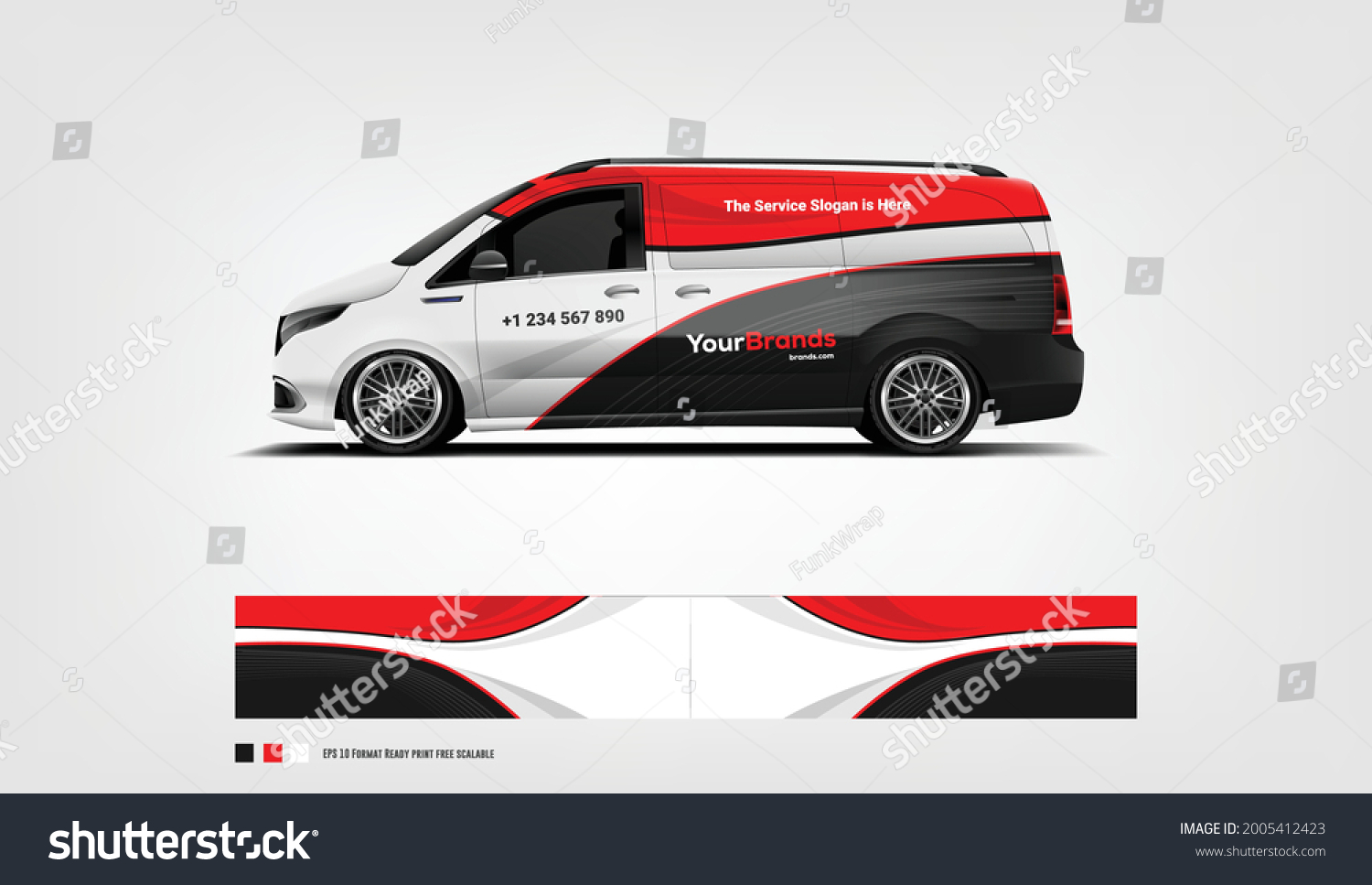 Sport Company Van Wrap Design vector eps 10 ready print.