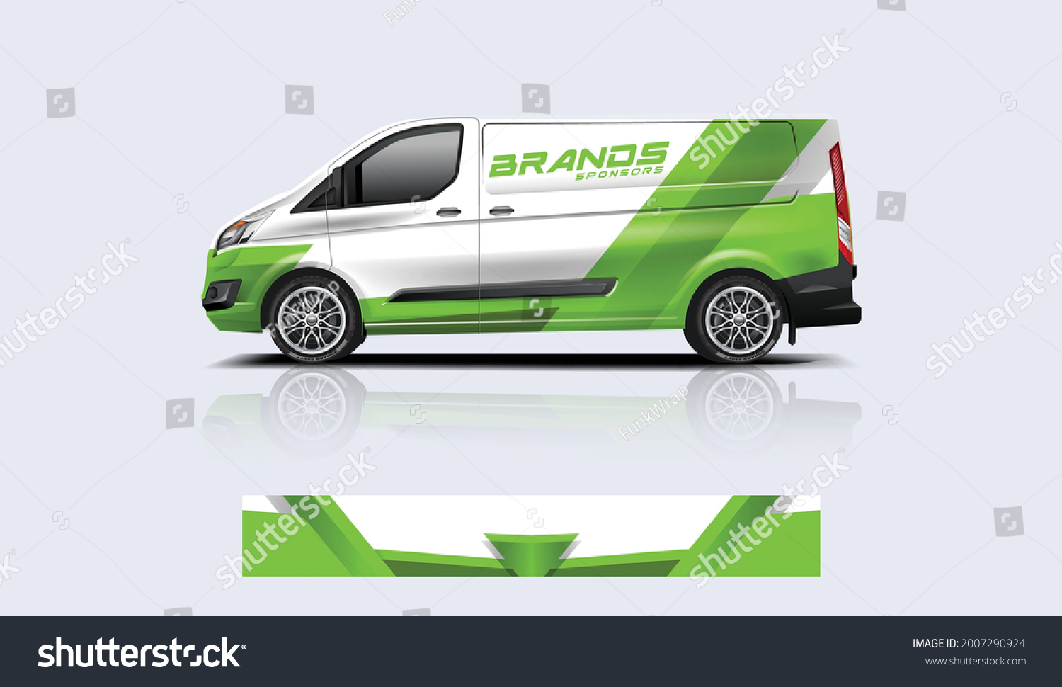Van wrap design. Wrap, sticker and decal design for company. Vector format - eps 10 Vector dekal