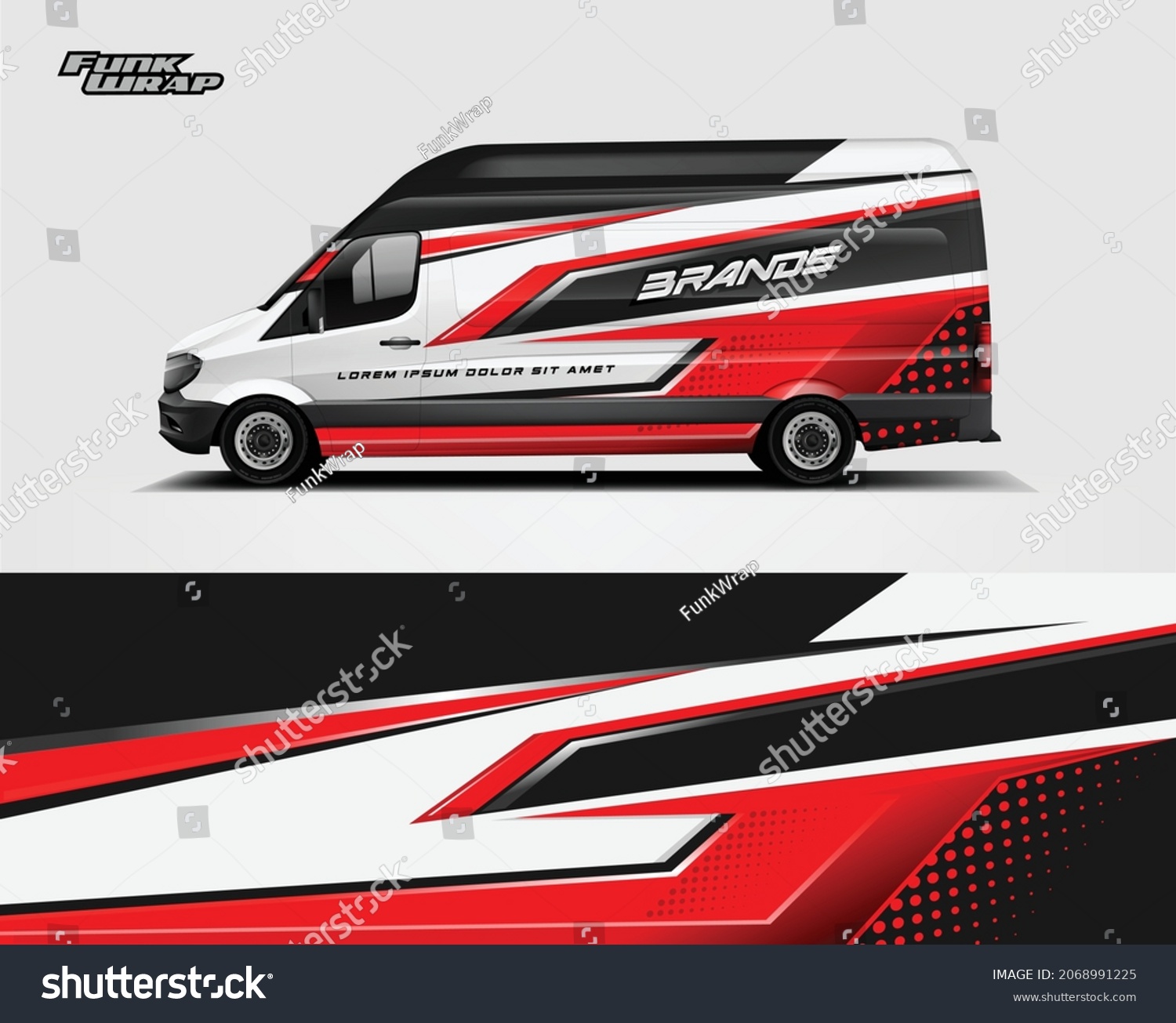 van Wrap Design. Vector file print ready.