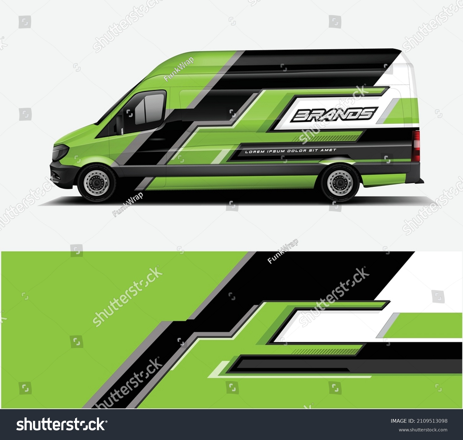 Van Company Wrap design. Ready Print wrap design vinyl, decal, Sticers