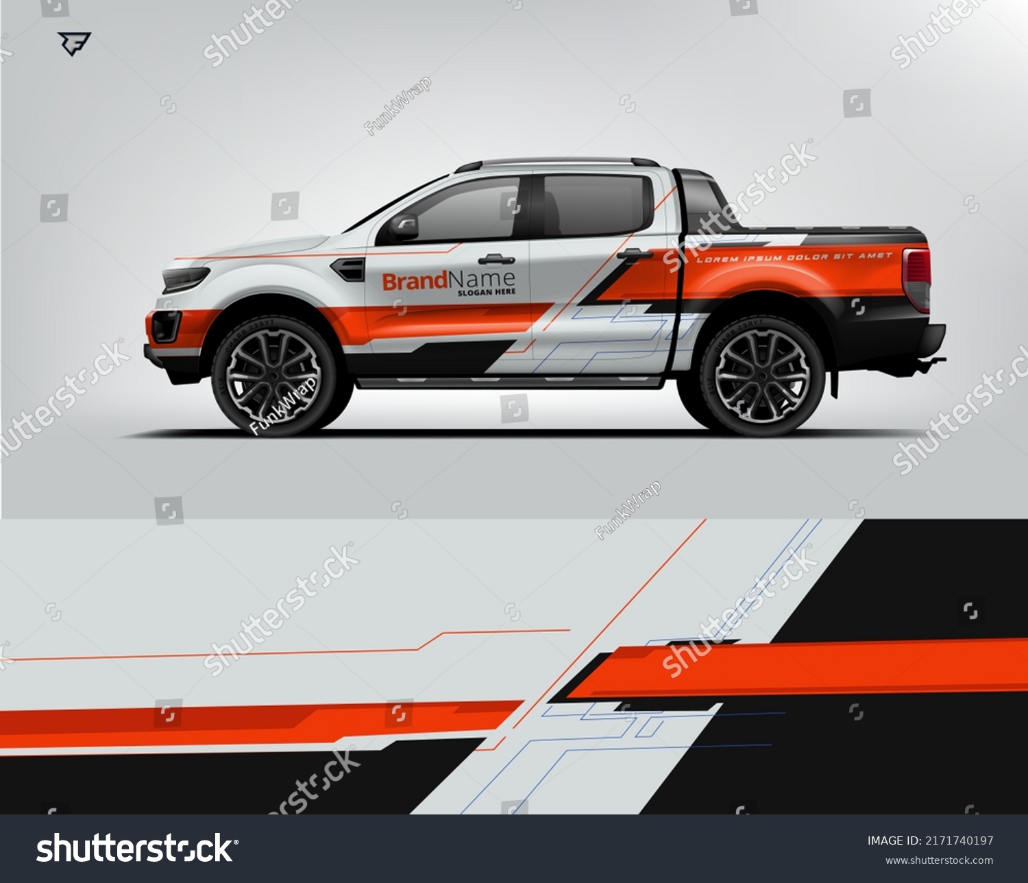 Wrap Design modern eye catching ready use. place your logo. Printable eps files.