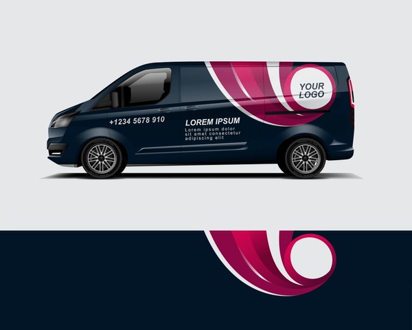 Car Wrap Livery Design for your branding company and advertising. Printable file eps 10 dekal