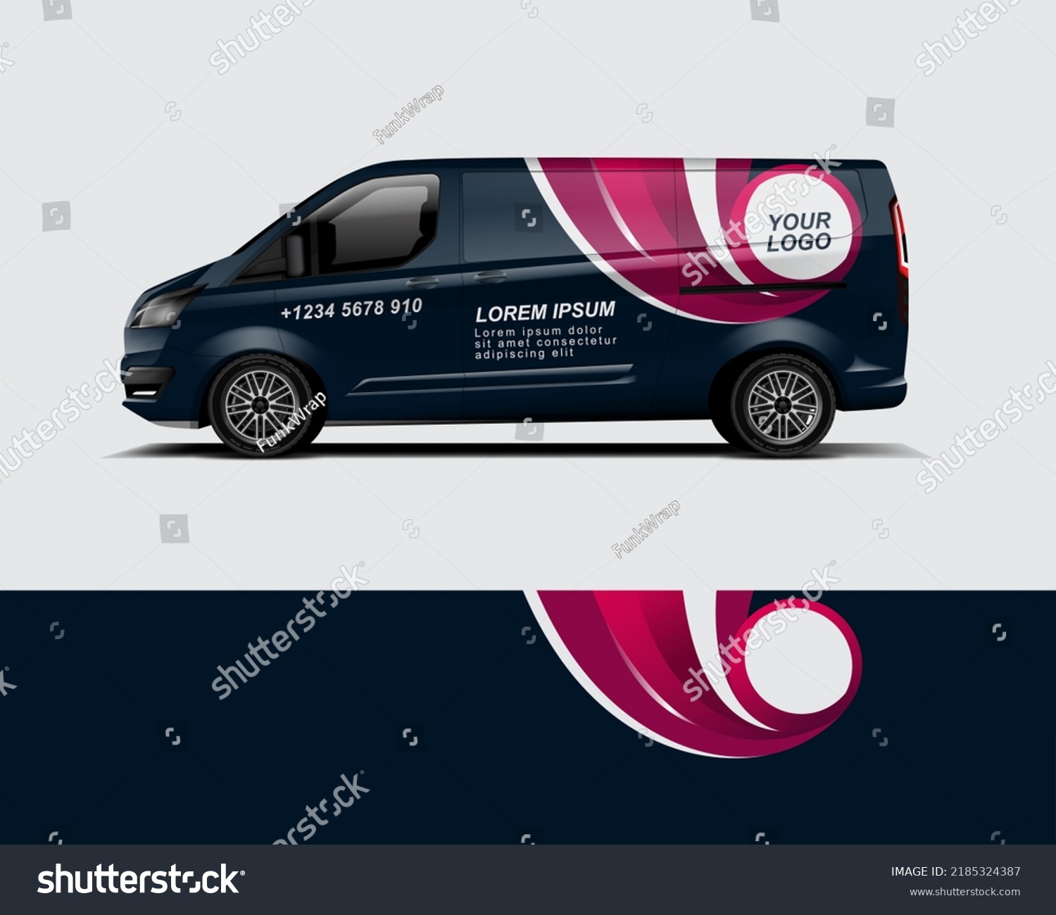 Car Wrap Livery Design for your branding company and advertising. Printable file eps 10 dekal