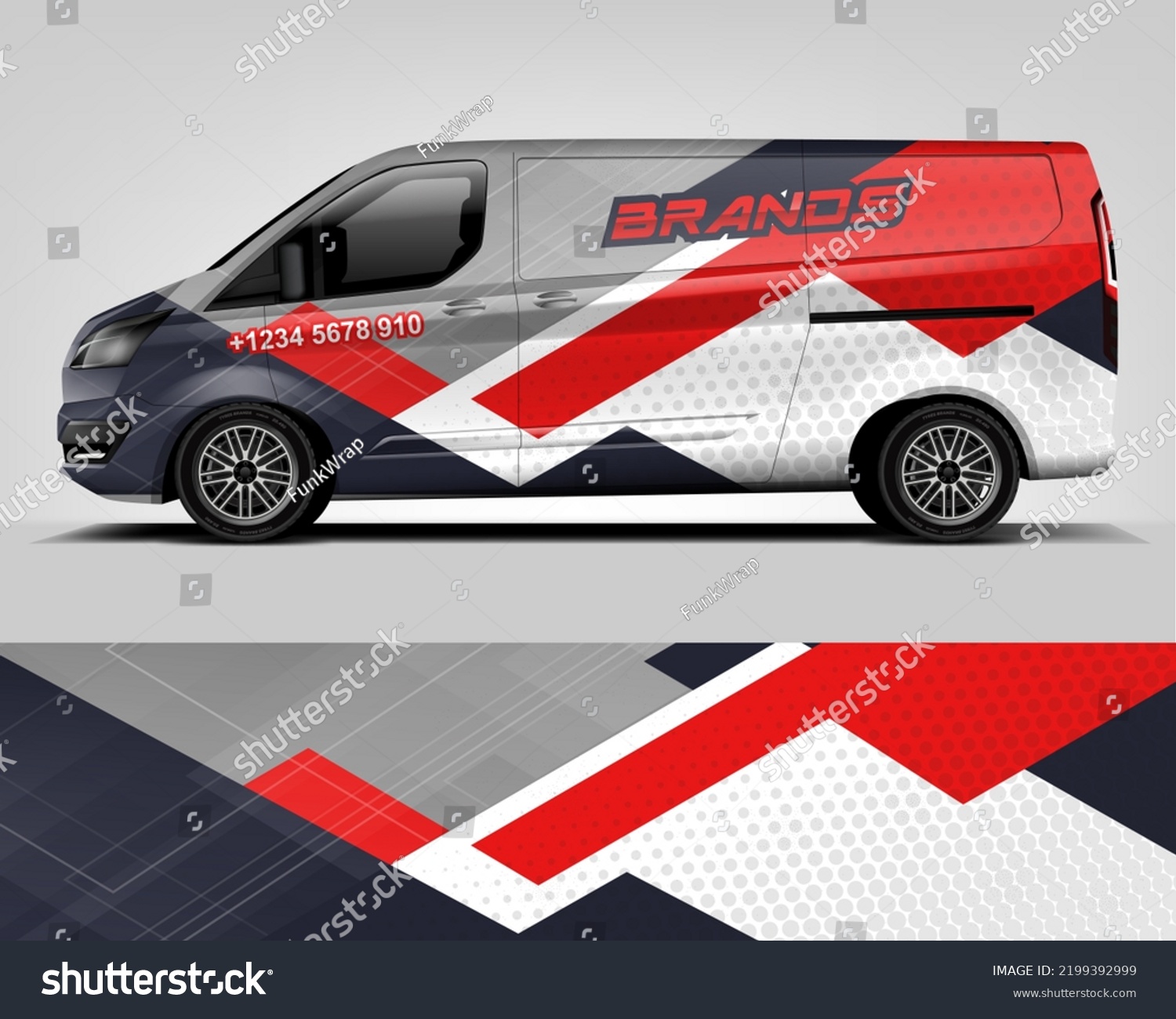 Car decal wrap design vector. Graphic abstract stripe racing background kit designs for vehicle, race car, rally, adventure and livery dekal