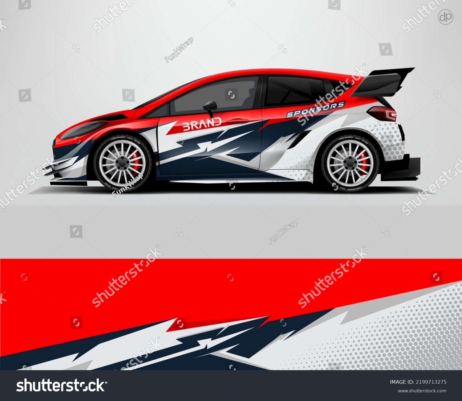 Car wrap decal designs. Abstract racing and sport background for racing livery or daily use car vinyl sticker dekal