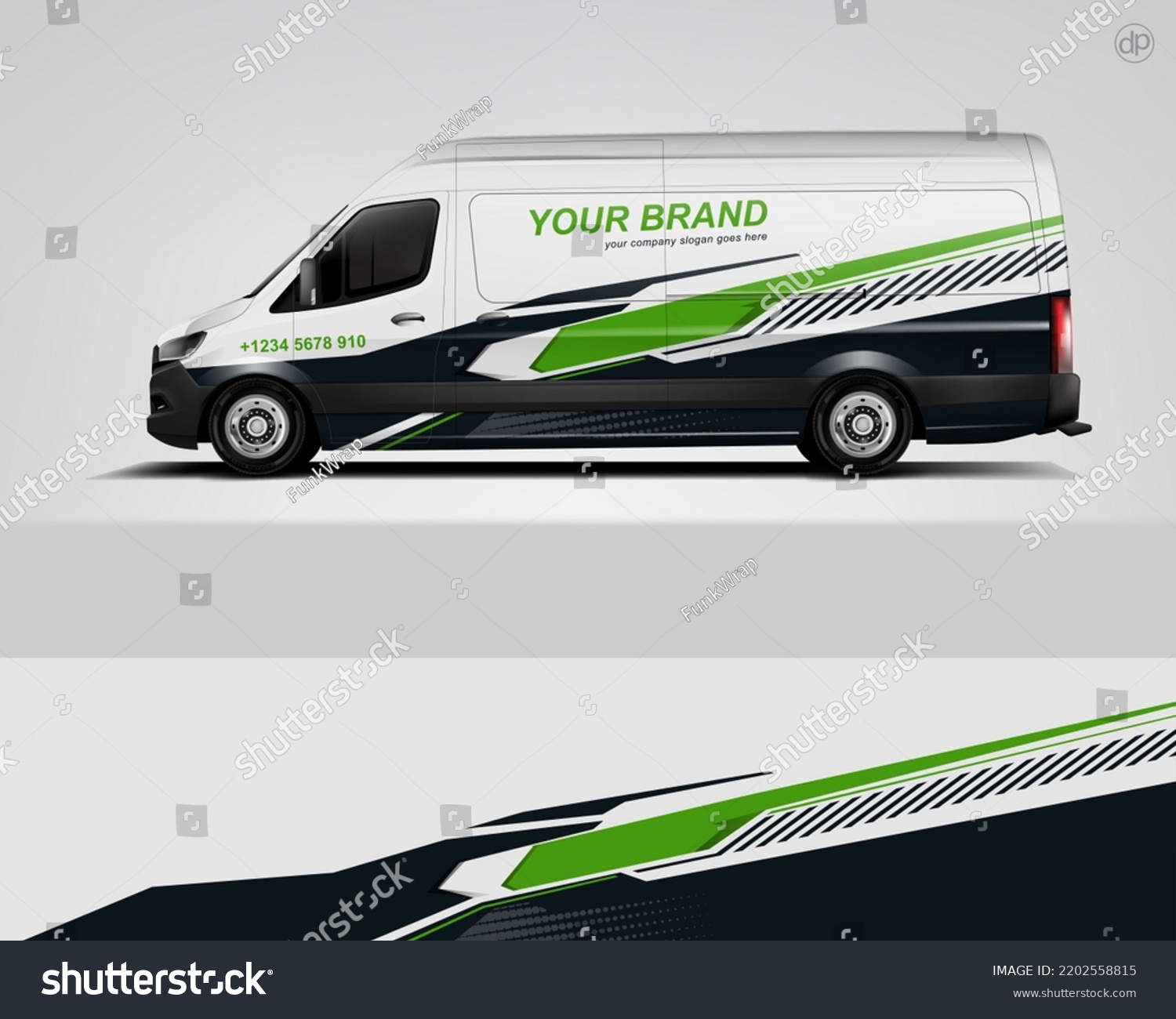 Car decal design vector. Graphic abstract stripe racing background kit designs for wrap vehicle, race car, rally, adventure and livery dekal