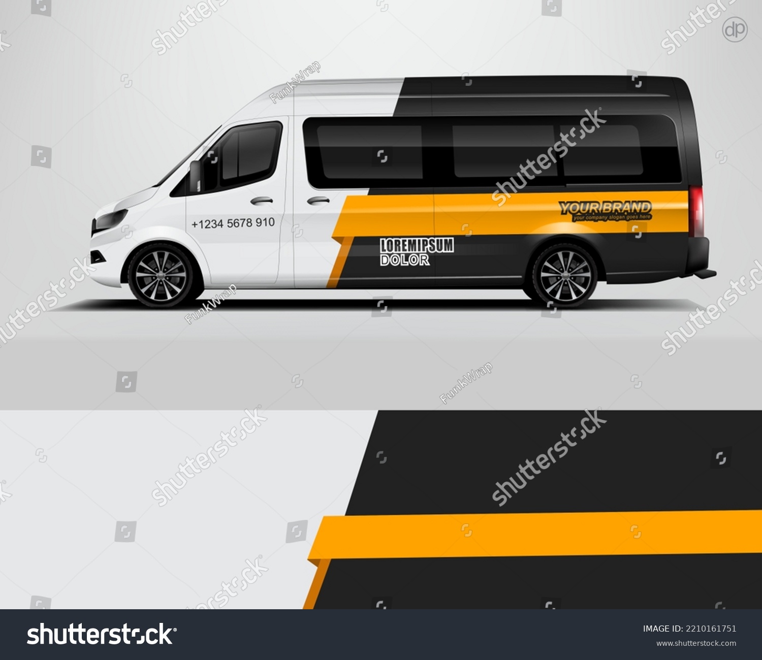 Car decal design vector. Graphic abstract stripe racing background kit designs for wrap vehicle, race car, rally, adventure and livery dekal