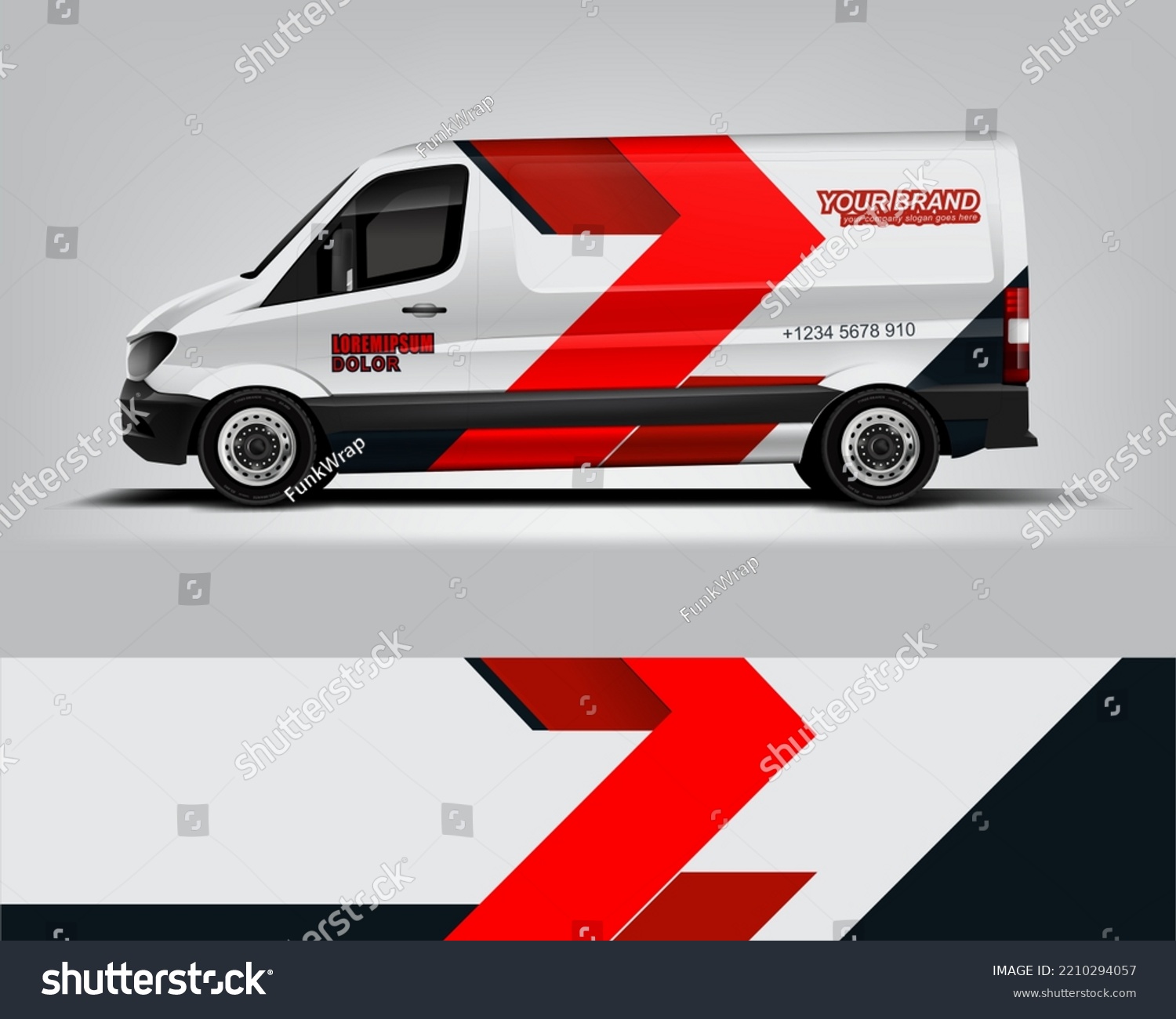 Car decal design vector. Graphic abstract stripe racing background kit designs for wrap vehicle, race car, rally, adventure and livery dekal