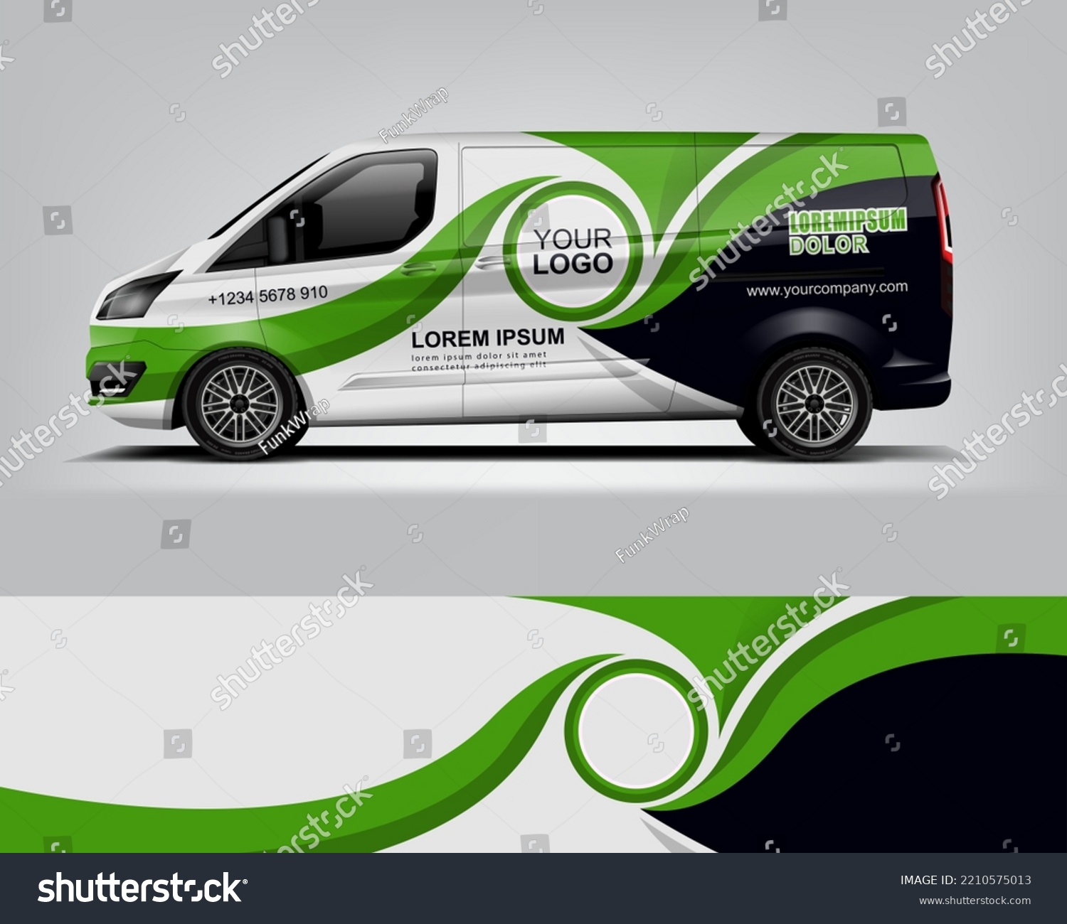 Car decal design vector. Graphic abstract stripe racing background kit designs for wrap vehicle, race car, rally, adventure and livery dekal