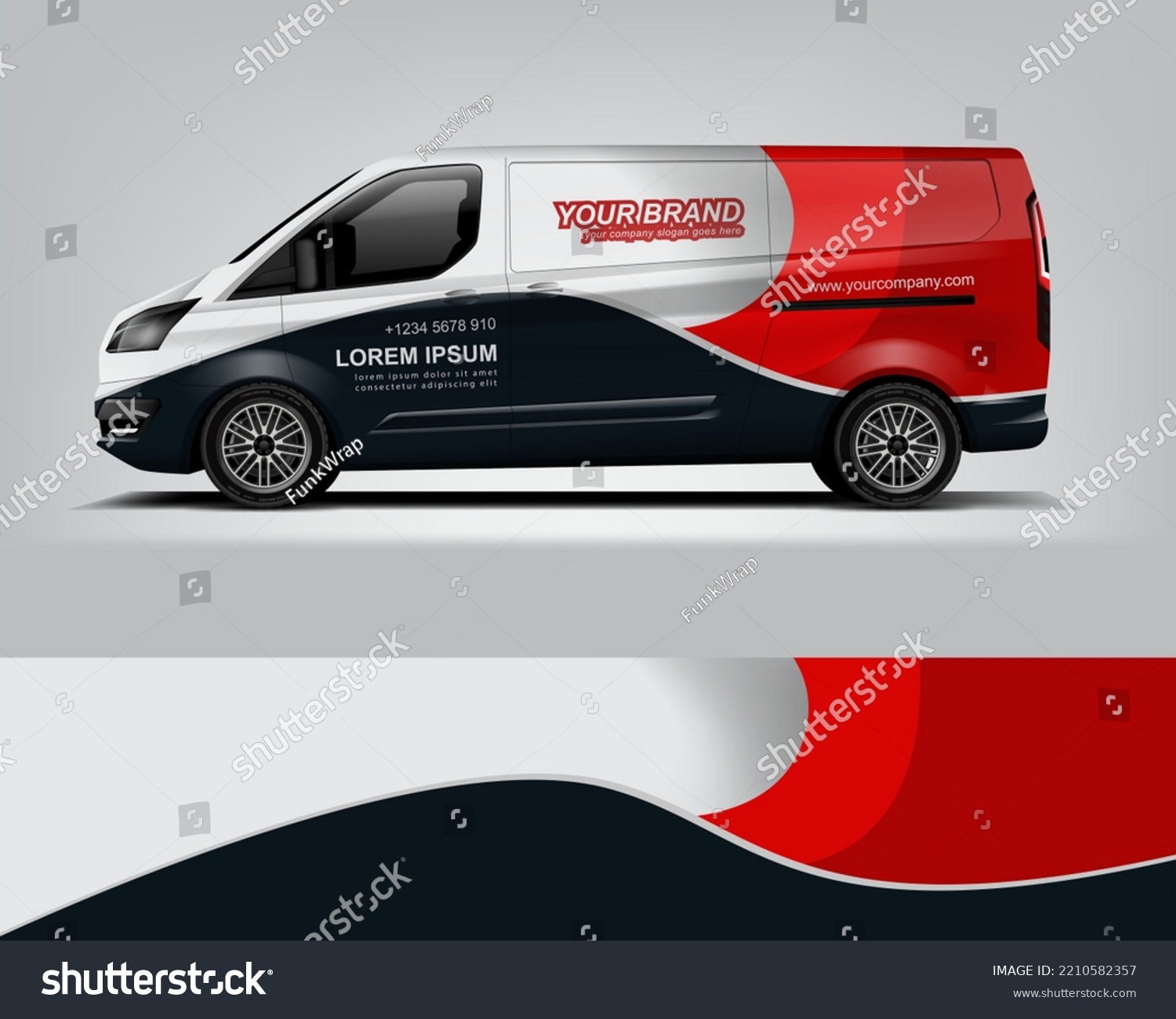 Car decal design vector. Graphic abstract stripe racing background kit designs for wrap vehicle, race car, rally, adventure and livery dekal