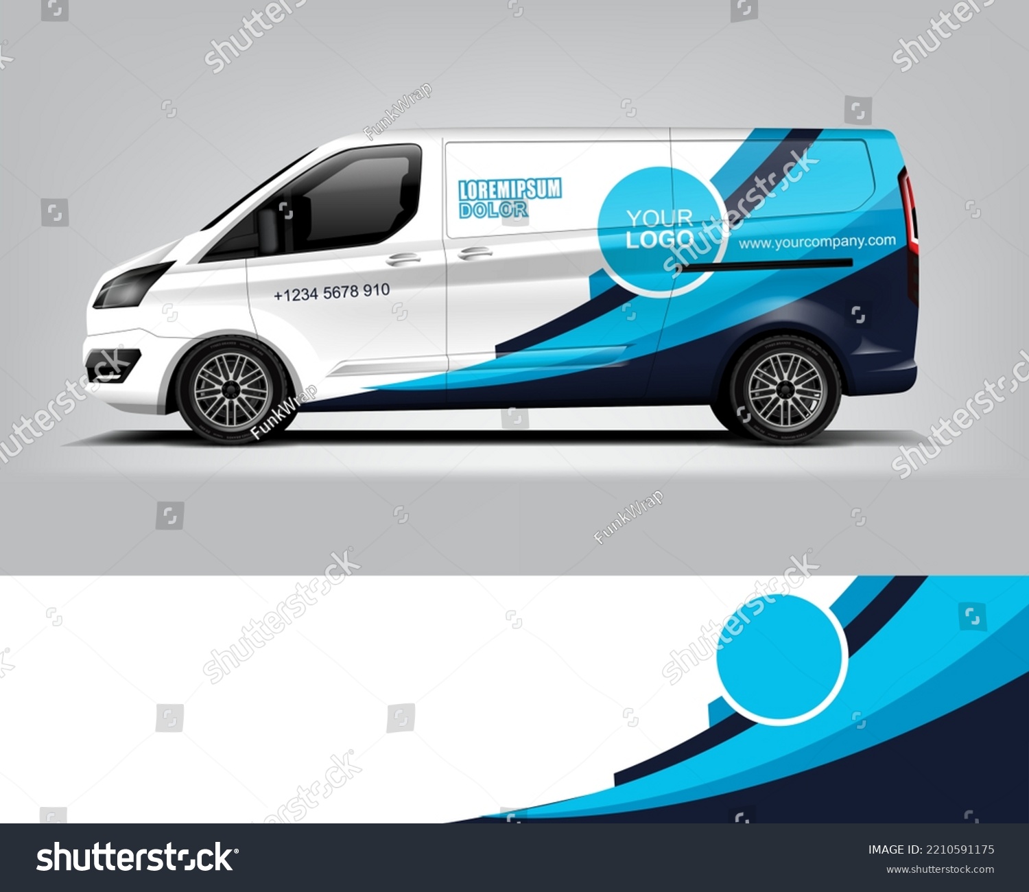 Car decal design vector. Graphic abstract stripe racing background kit designs for wrap vehicle, race car, rally, adventure and livery dekal
