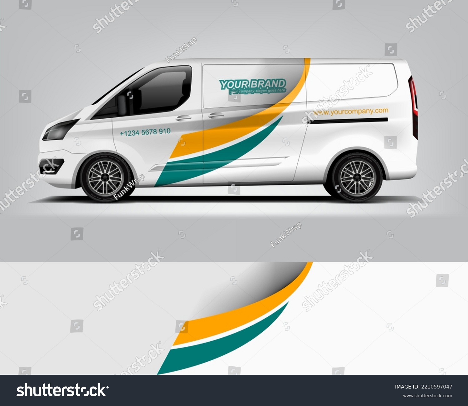 Car decal design vector. Graphic abstract stripe racing background kit designs for wrap vehicle, race car, rally, adventure and livery dekal