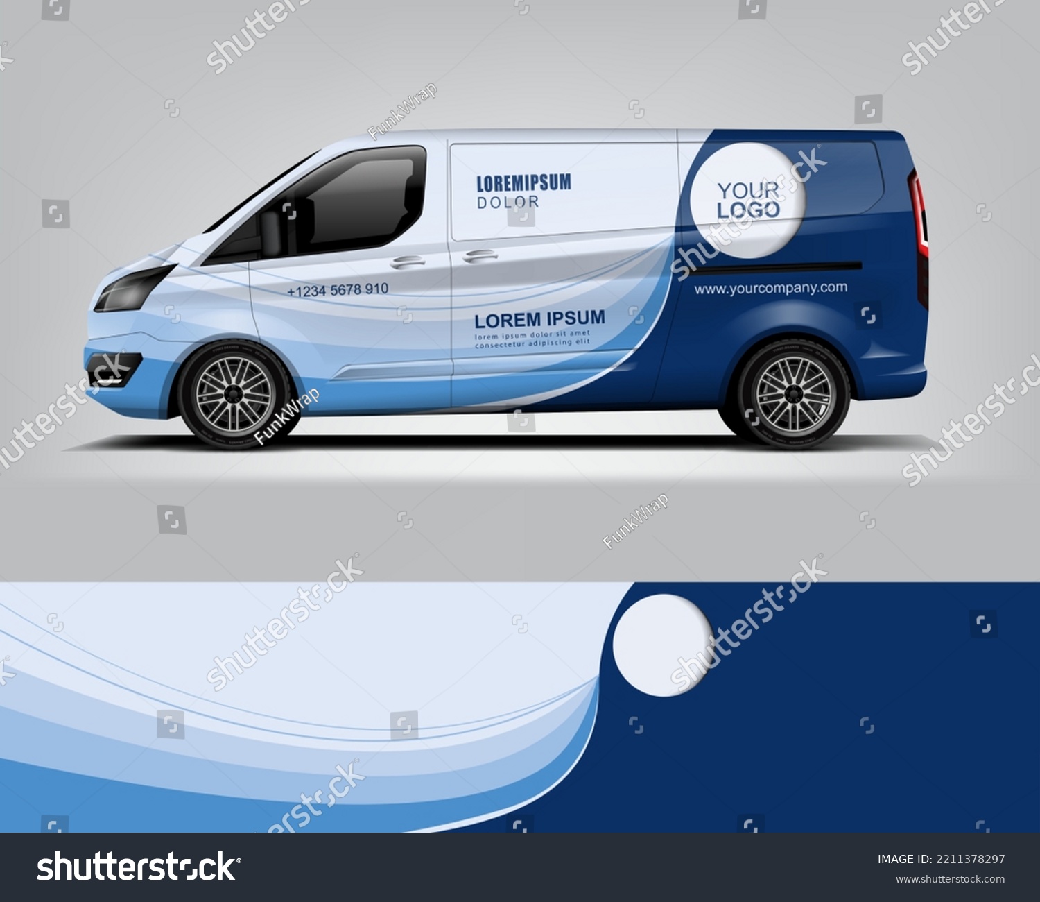 Car decal design vector. Graphic abstract stripe racing background kit designs for wrap vehicle, race car, rally, adventure and livery dekal