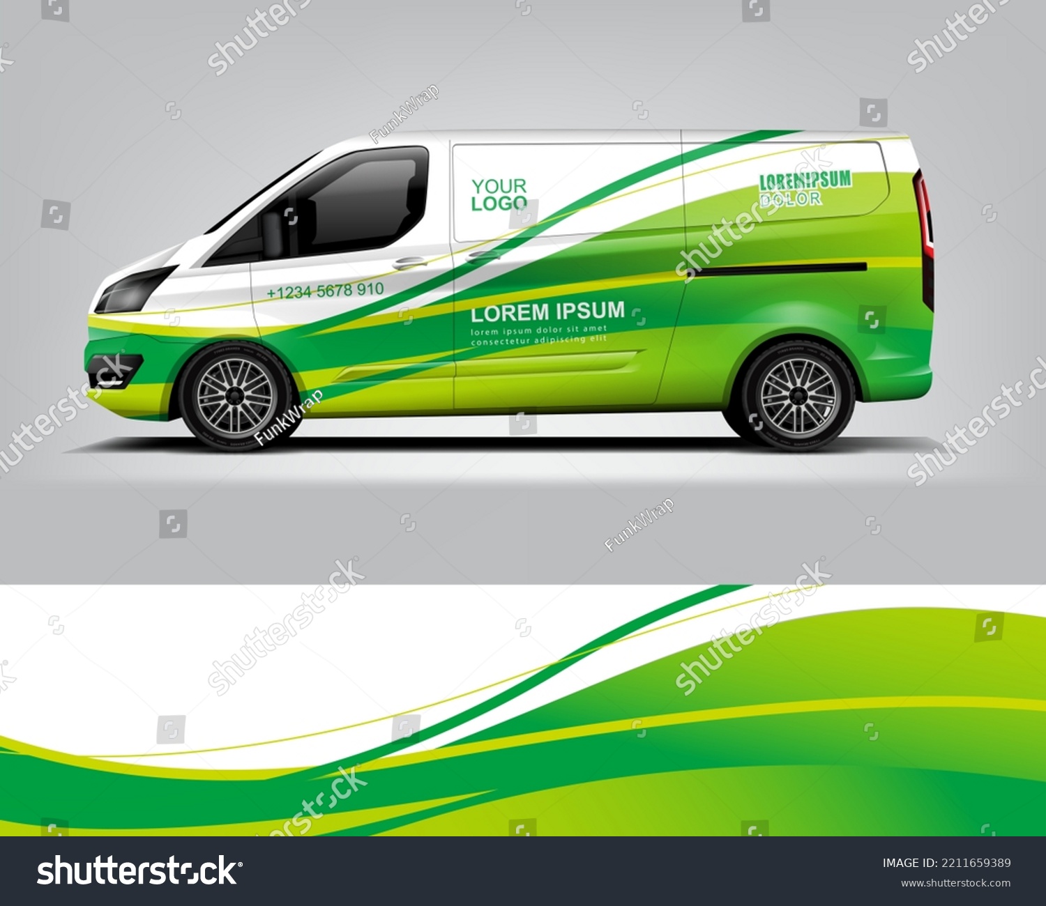 Car decal design vector. Graphic abstract stripe racing background kit designs for wrap vehicle, race car, rally, adventure and livery dekal