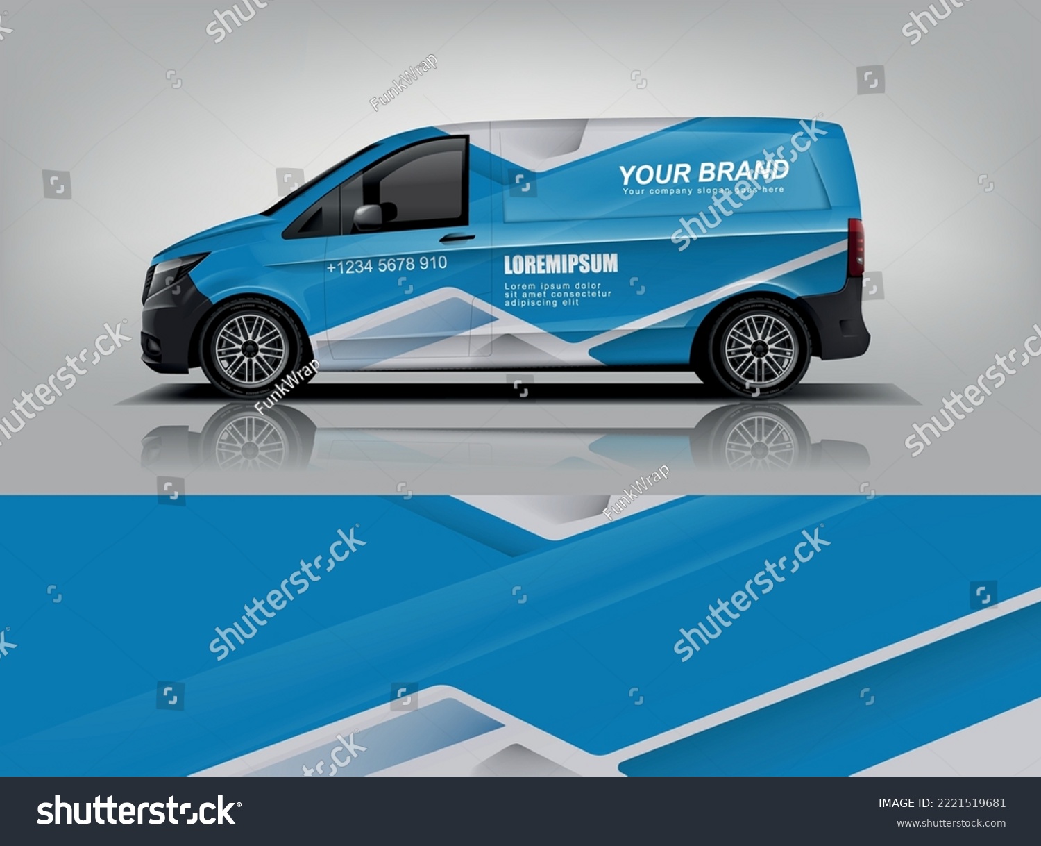 Car decal design vector. Graphic abstract stripe racing background kit designs for wrap vehicle, race car, rally, adventure and livery dekal