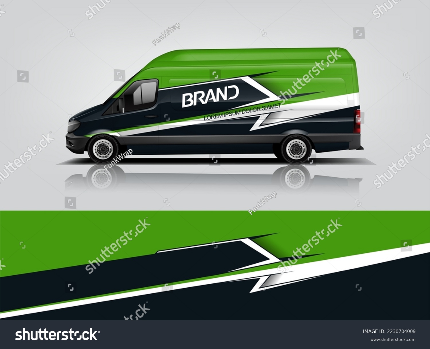 Car decal design vector. Graphic abstract stripe racing background kit designs for wrap vehicle, race car, rally, adventure and livery dekal