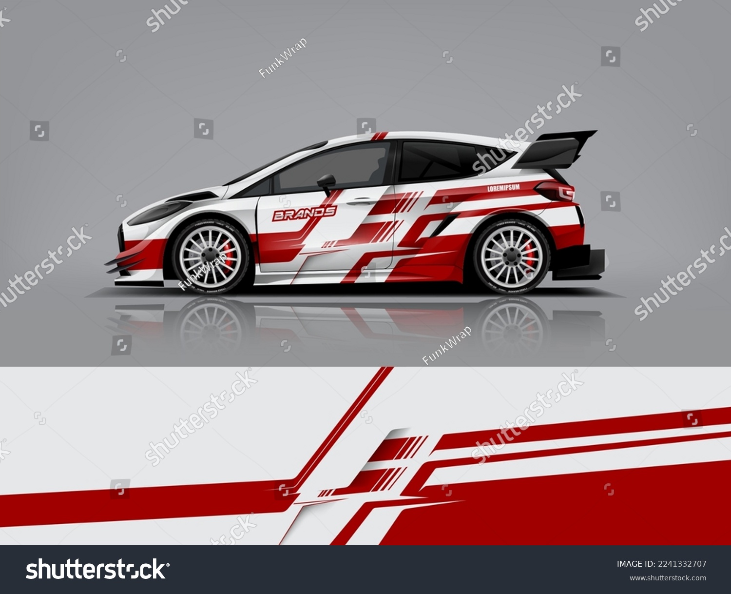 Wrap Design modern eye catching ready use. place your logo. Printable eps files dekal