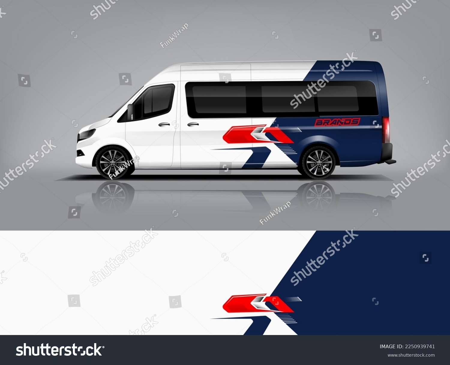 Car decal design vector. Graphic abstract stripe racing background kit designs for wrap vehicle, race car, rally, adventure and livery dekal