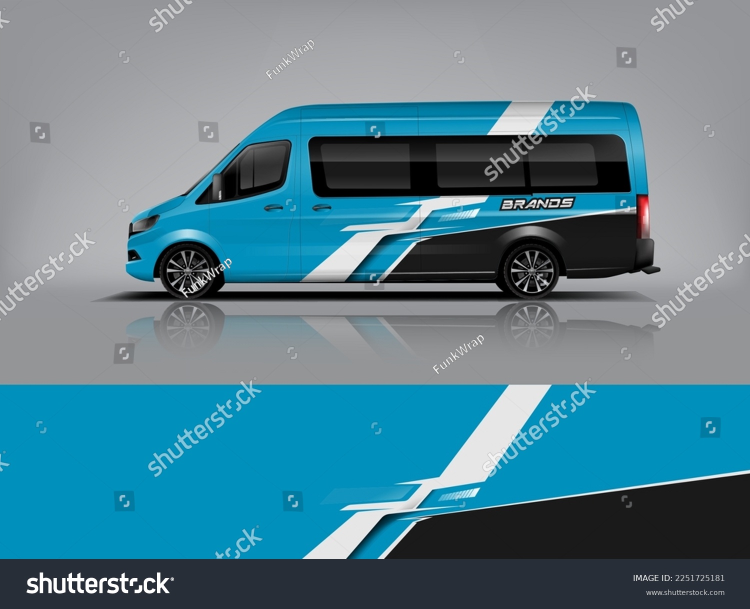 Car decal design vector. Graphic abstract stripe racing background kit designs for wrap vehicle, race car, rally, adventure and livery dekal