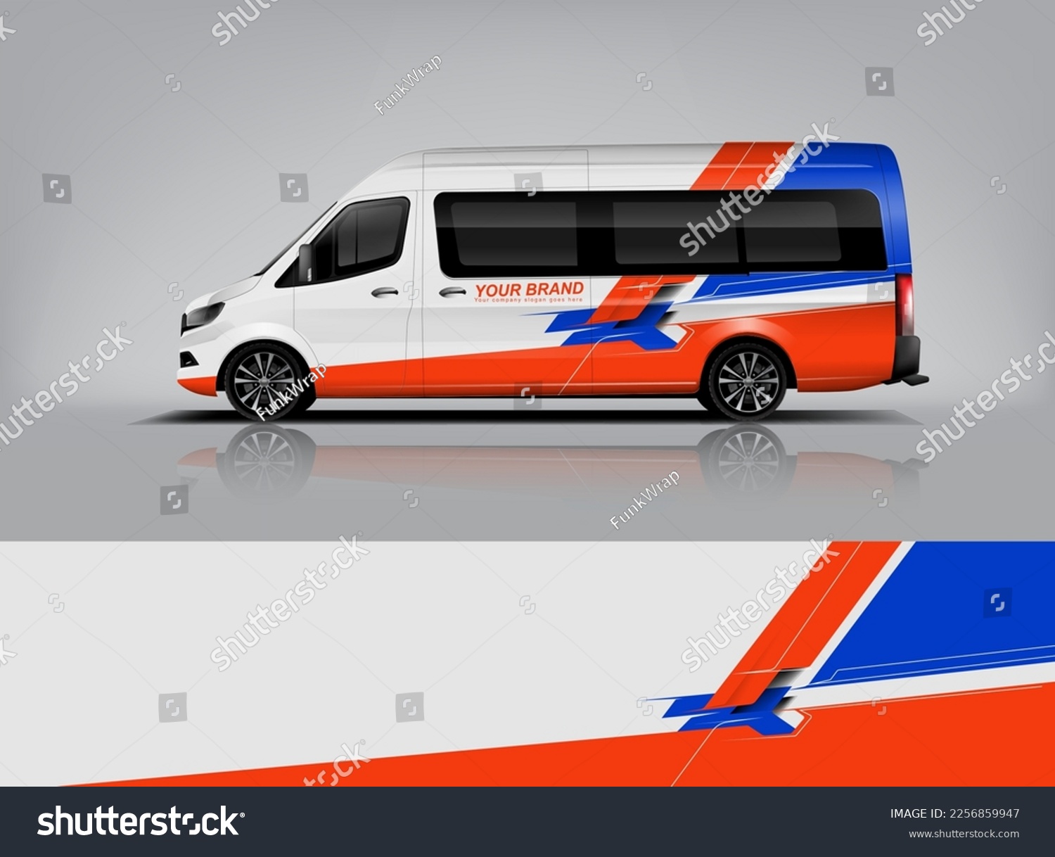 Car decal design vector. Graphic abstract stripe racing background kit designs for wrap vehicle, race car, rally, adventure and livery dekal