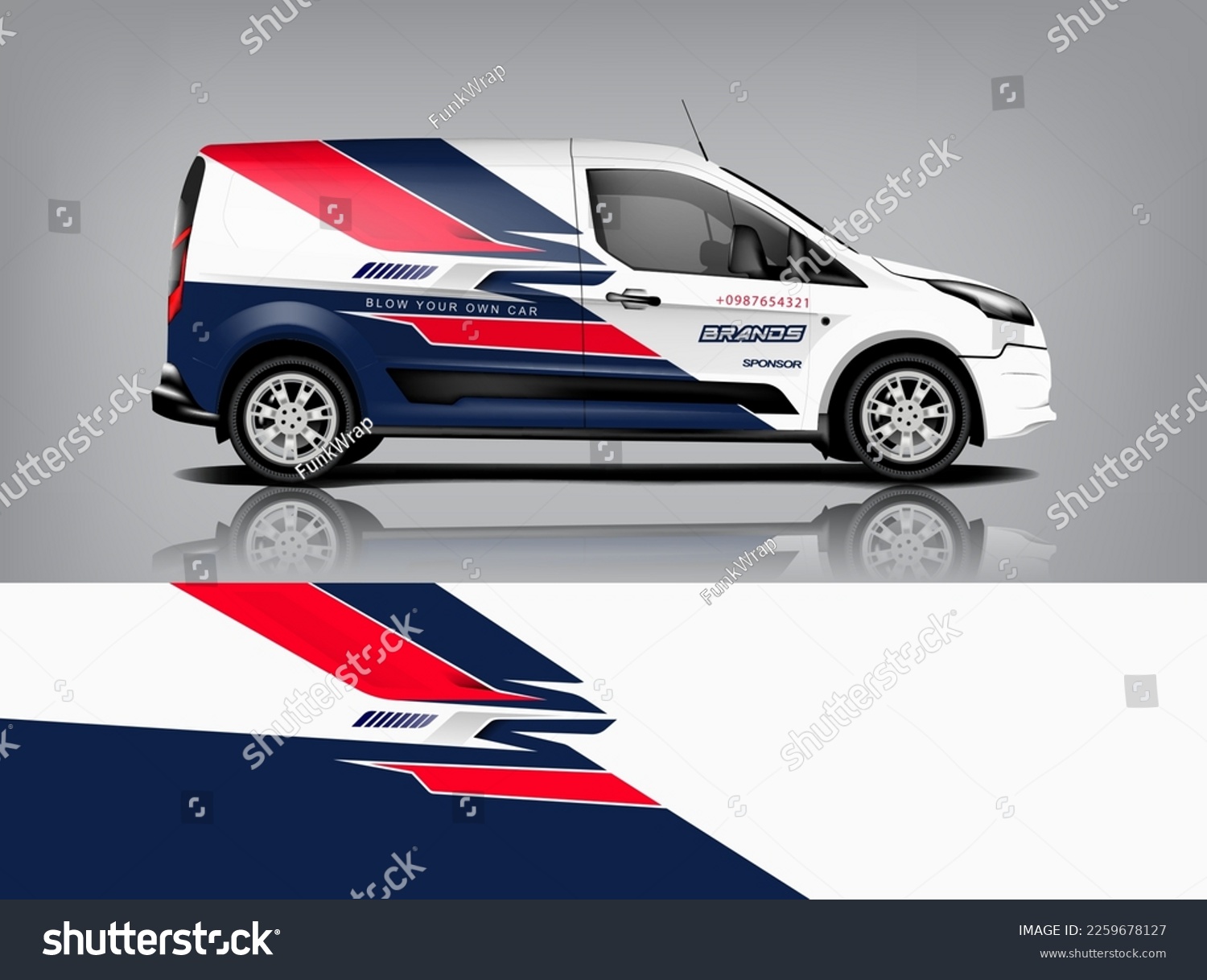 Car decal design vector. Graphic abstract stripe racing background kit designs for wrap vehicle, race car, rally, adventure and livery dekal a1