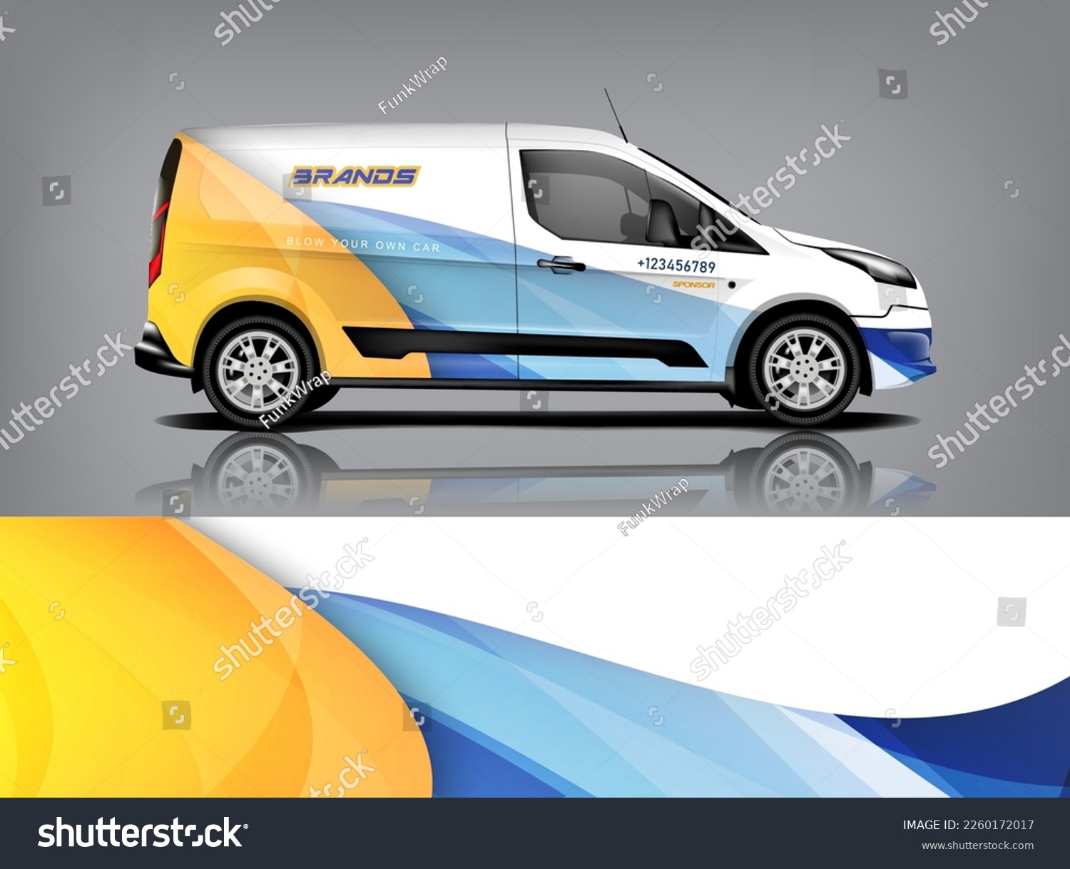 Car decal design vector. Graphic abstract stripe racing background kit designs for wrap vehicle, race car, rally, adventure and livery dekal a1